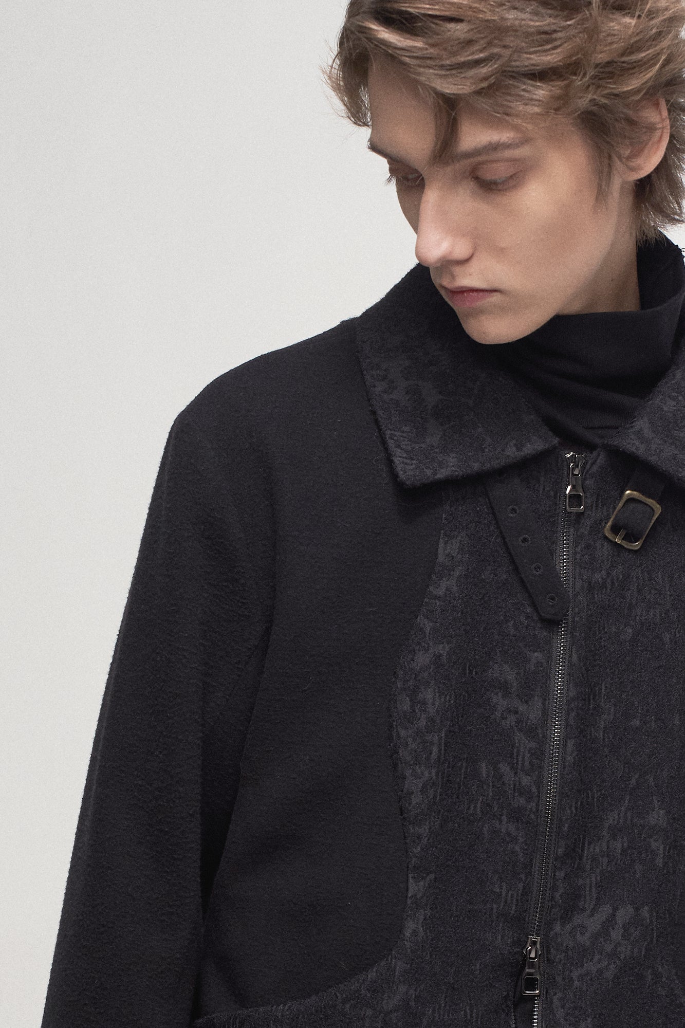 ILNya Nieternite Nifutur Jacquard Paneled Side Tab Jacket