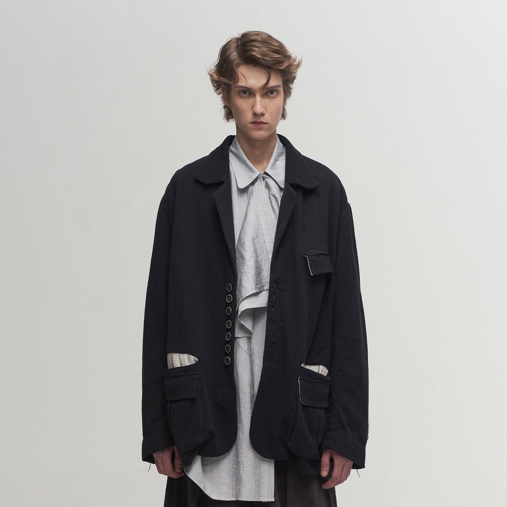 ILNya Nieternite Nifutur Reversible Contrast Stripe Paneled Jacket