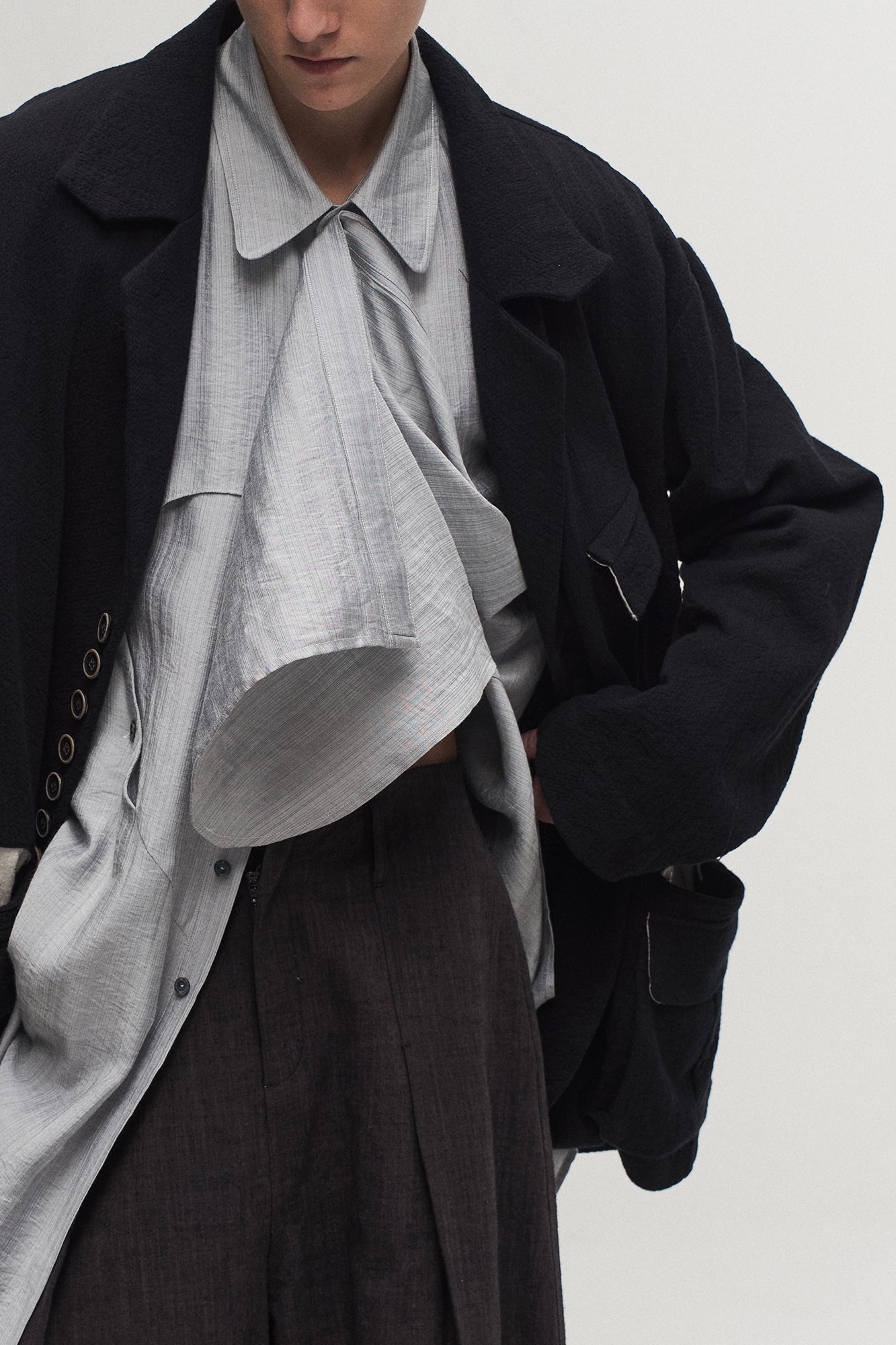 ILNya Nieternite Nifutur Reversible Contrast Stripe Paneled Jacket