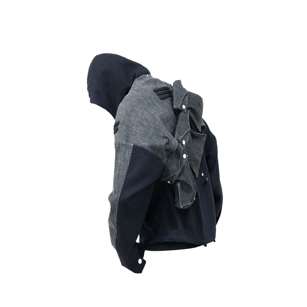 RELABEL Deconstructed Selvedge Denim Multi-Pocket Utility Jacket