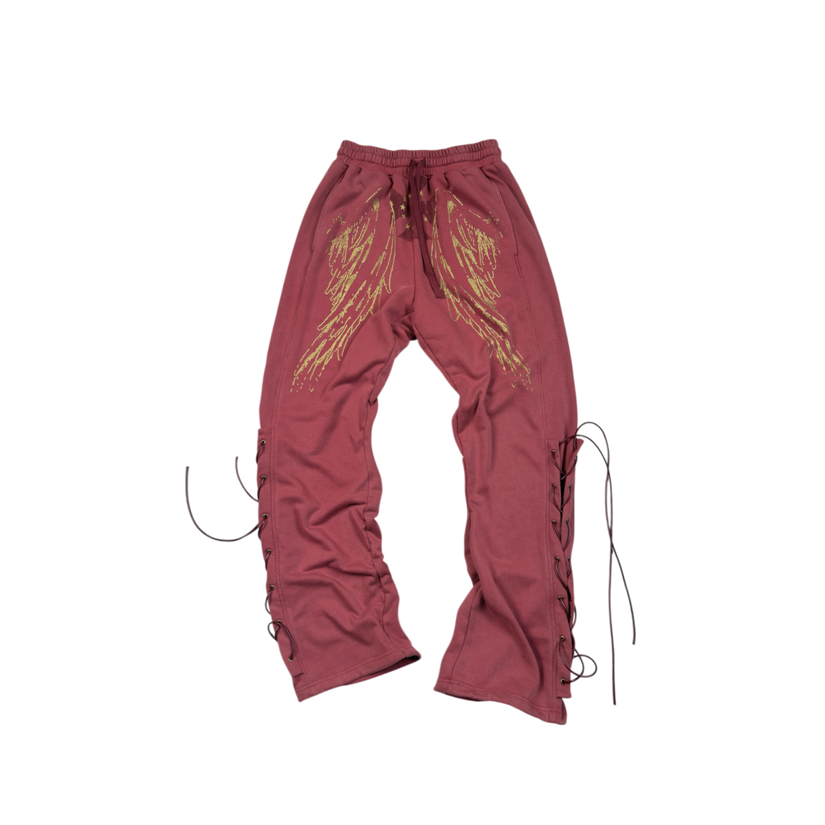 SAXGENWON Deconstructed Washed Tie-Detail Hoodie & Pants Set