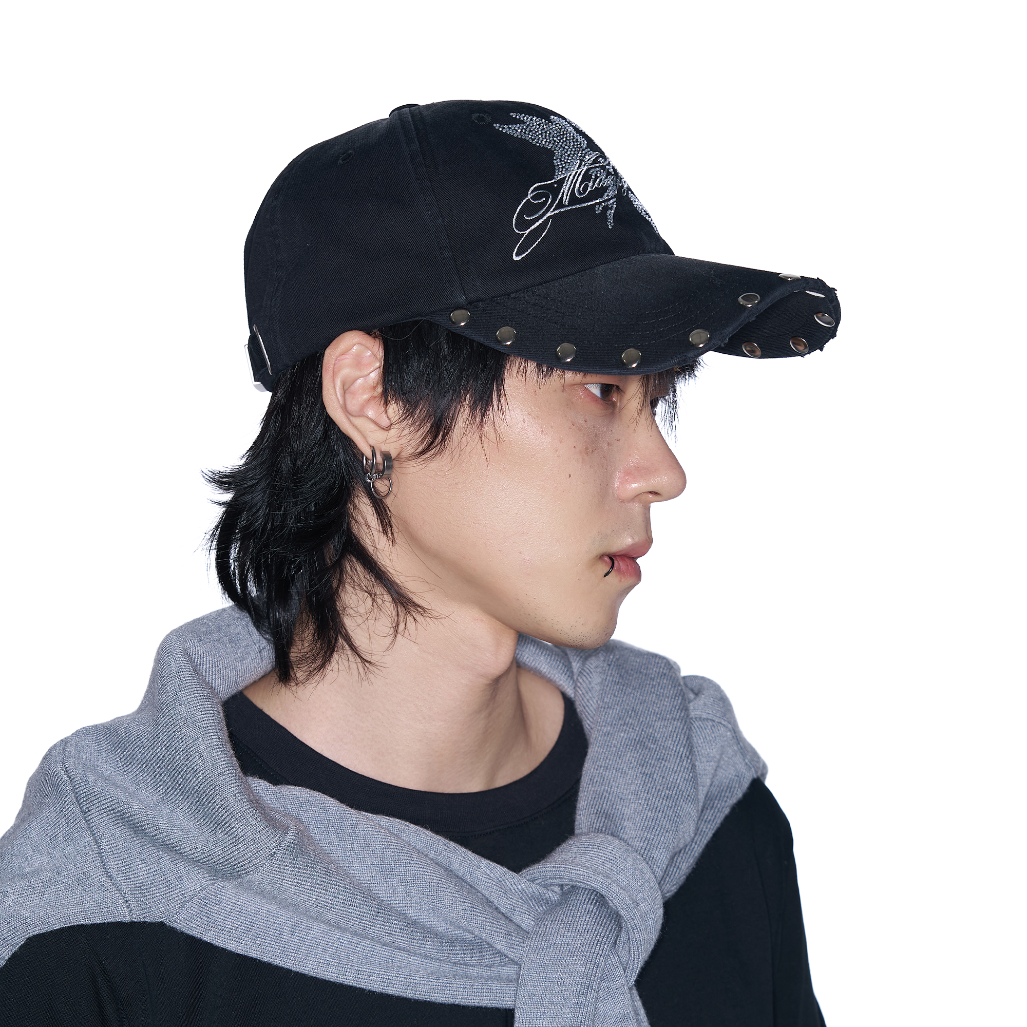 SANB Washed Angel Diamond Baseball Cap