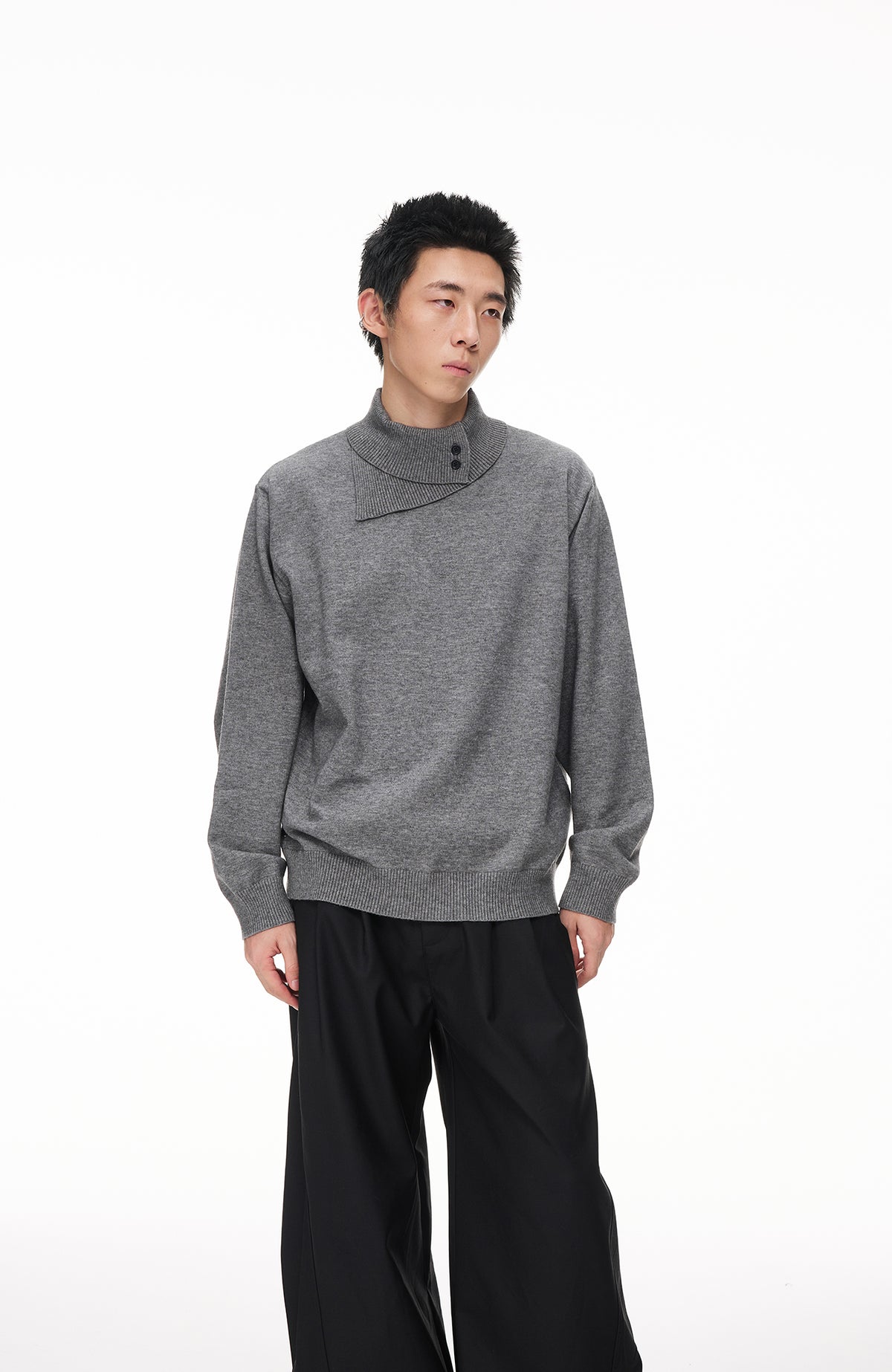 BOTANICA Wool-Blend Slim Turtleneck Sweater