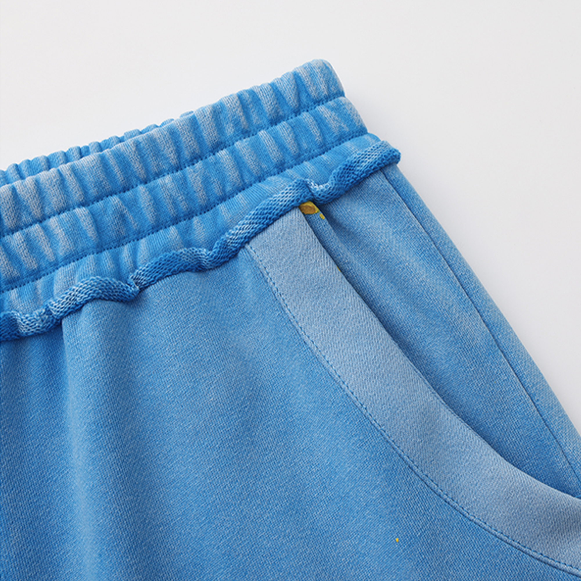 VANN VALRENCE Washed Paint-Splattered Paneled Pants