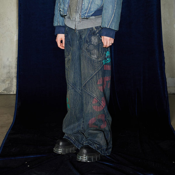国内未入荷 DARKFOG - FADED SPLICED WIDE CUT JEANS Women Saige Wide Leg Crop Bell Canyon at AG Jeans Official Store
