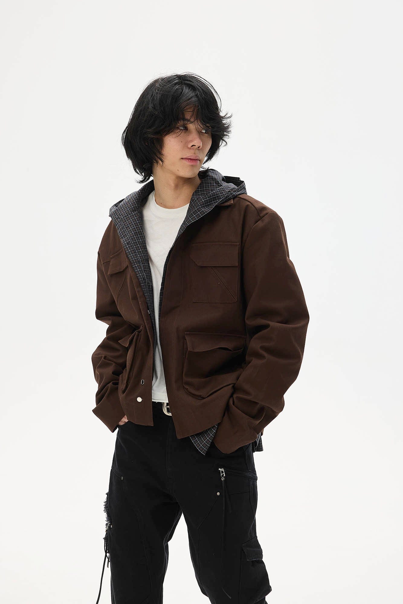 WHISTLEHUNTER Multi-Pocket Magnetic Closure Jacket