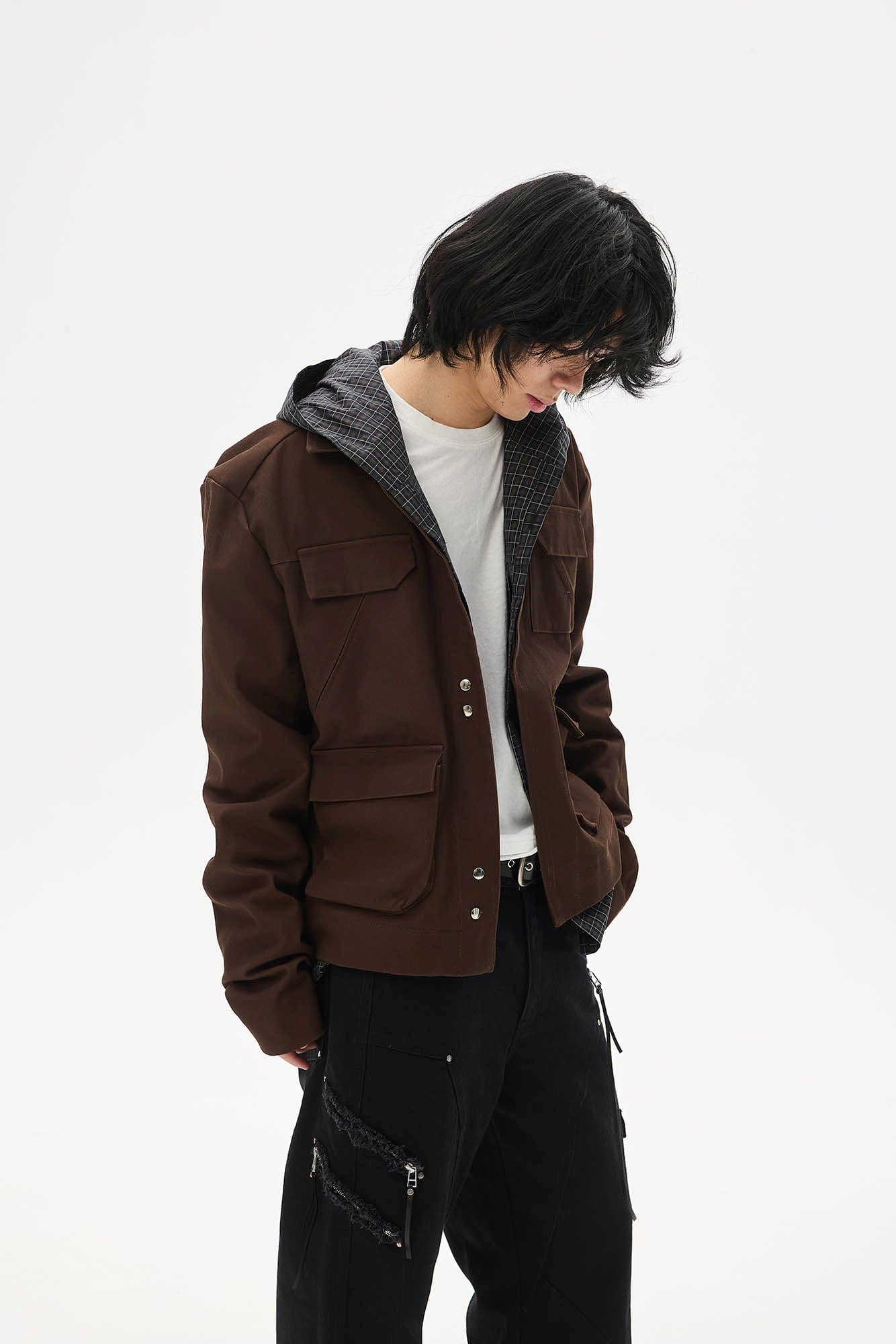 WHISTLEHUNTER Multi-Pocket Magnetic Closure Jacket