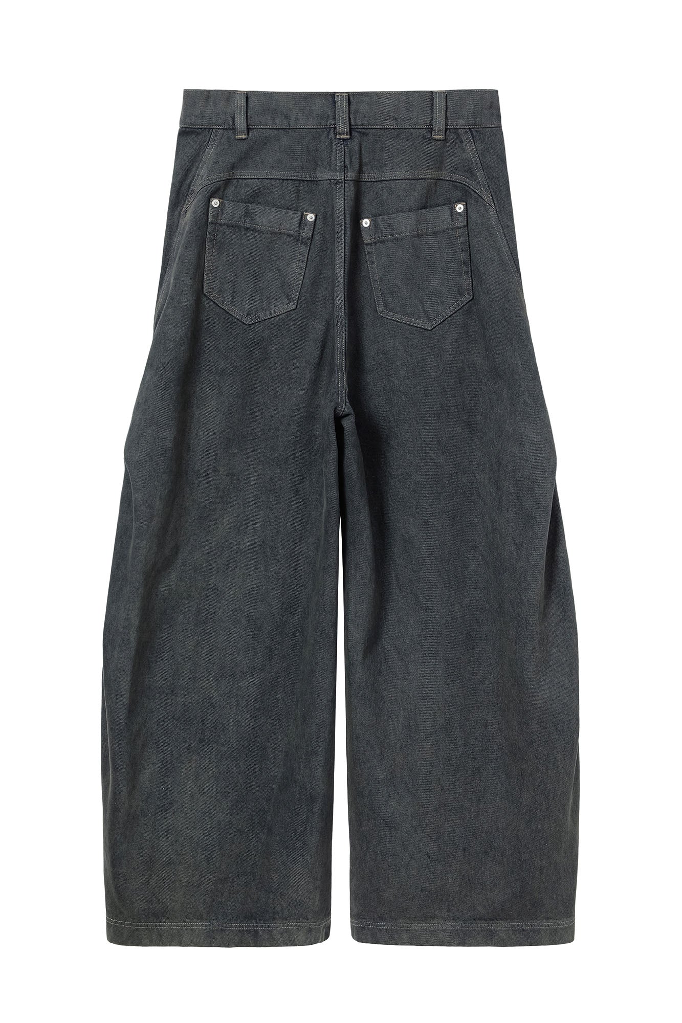 ALVNG AR ANTS Slanted Rivet-Paneled Jeans, premium urban and streetwear designers apparel on PROJECTISR.com, ALVNG AR ANTS