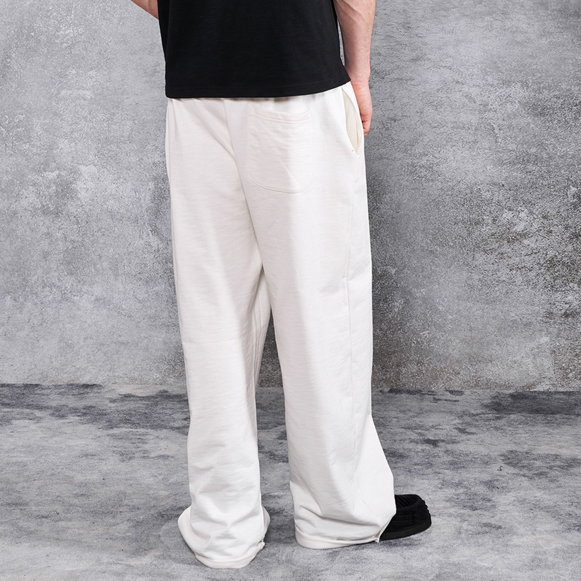 PMW Terry Wide-Leg Straight Sweatpants, premium urban and streetwear designers apparel on PROJECTISR.com, PMW
