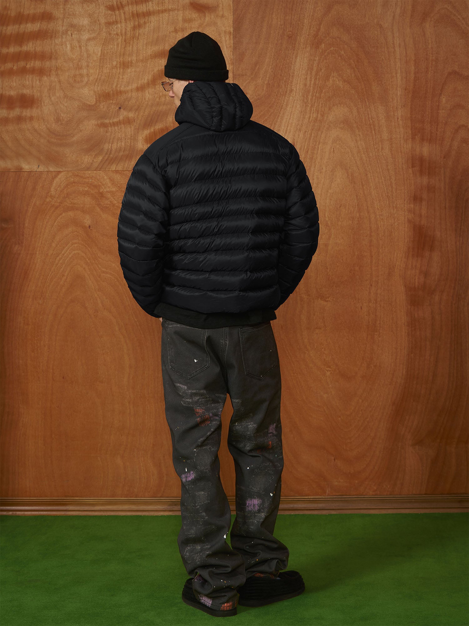 PMW Distressed Brush-Paint Straight-Leg Jeans, premium urban and streetwear designers apparel on PROJECTISR.com, PMW