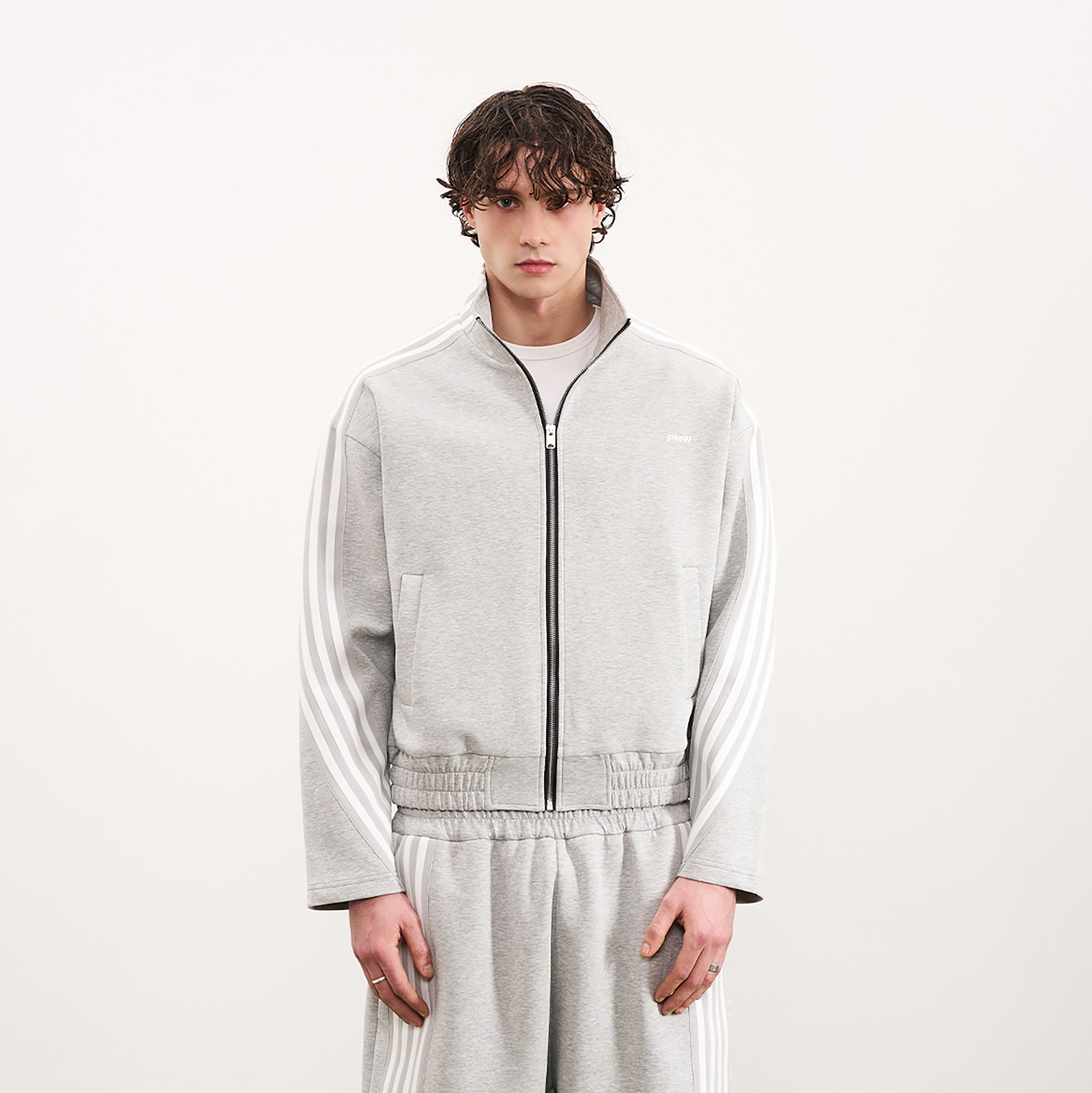 PMW Retro Curved Stripe Track Jacket