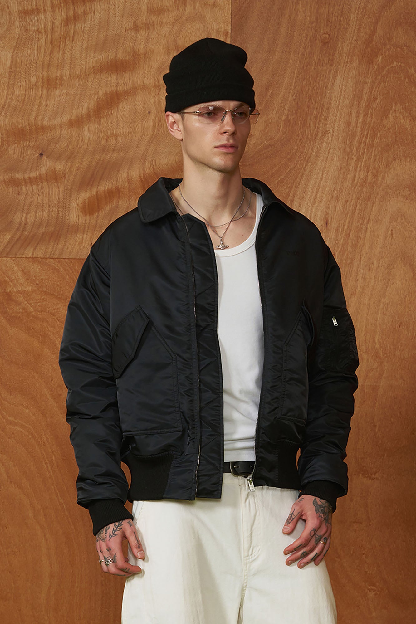 PMW Classic Ruched Insulated Bomber Jacket, premium urban and streetwear designers apparel on PROJECTISR.com, PMW