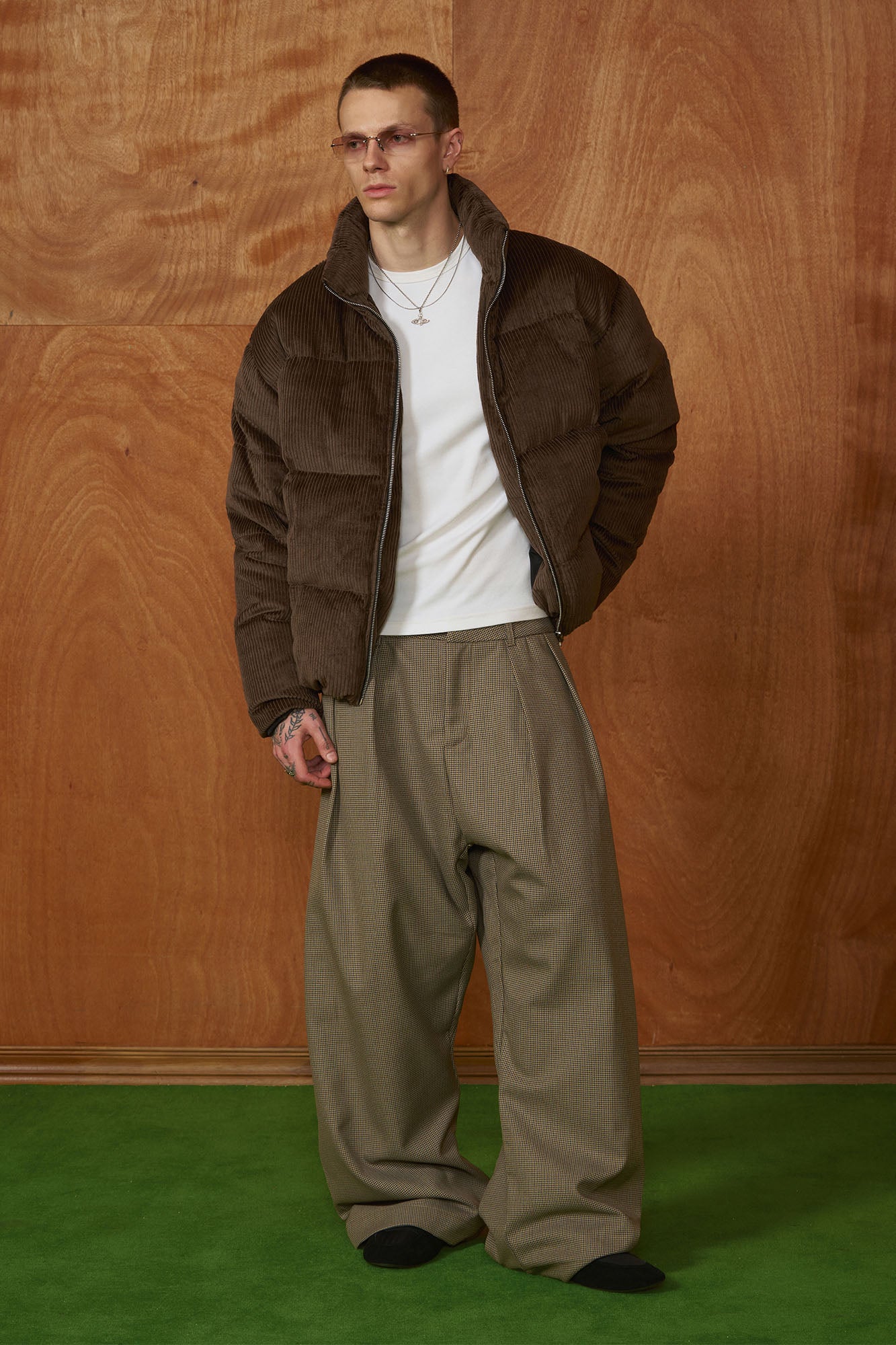 PMW Corduroy Puffer Jacket, premium urban and streetwear designers apparel on PROJECTISR.com, PMW