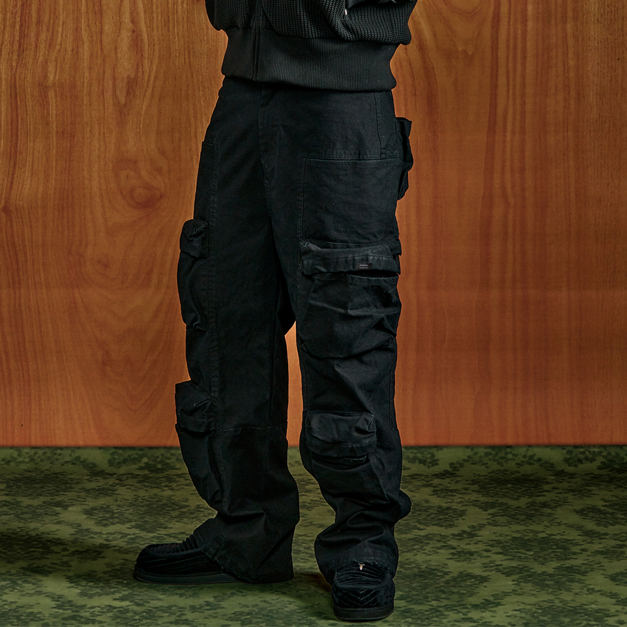 PMW Washed Multi-Pockets Cargo Pants