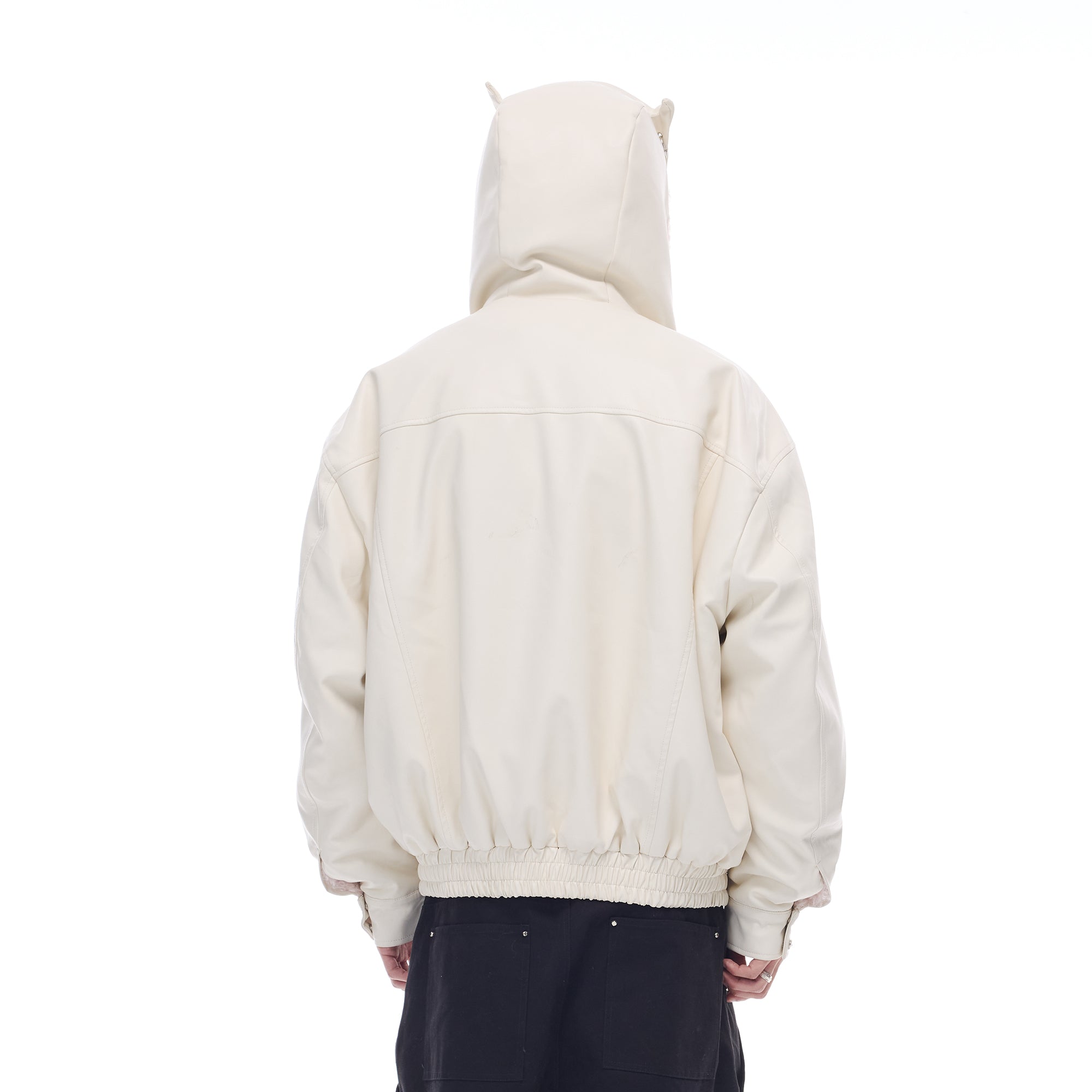 WHISTLEHUNTER Devil Horn Fleece-Lined Hooded Jacket