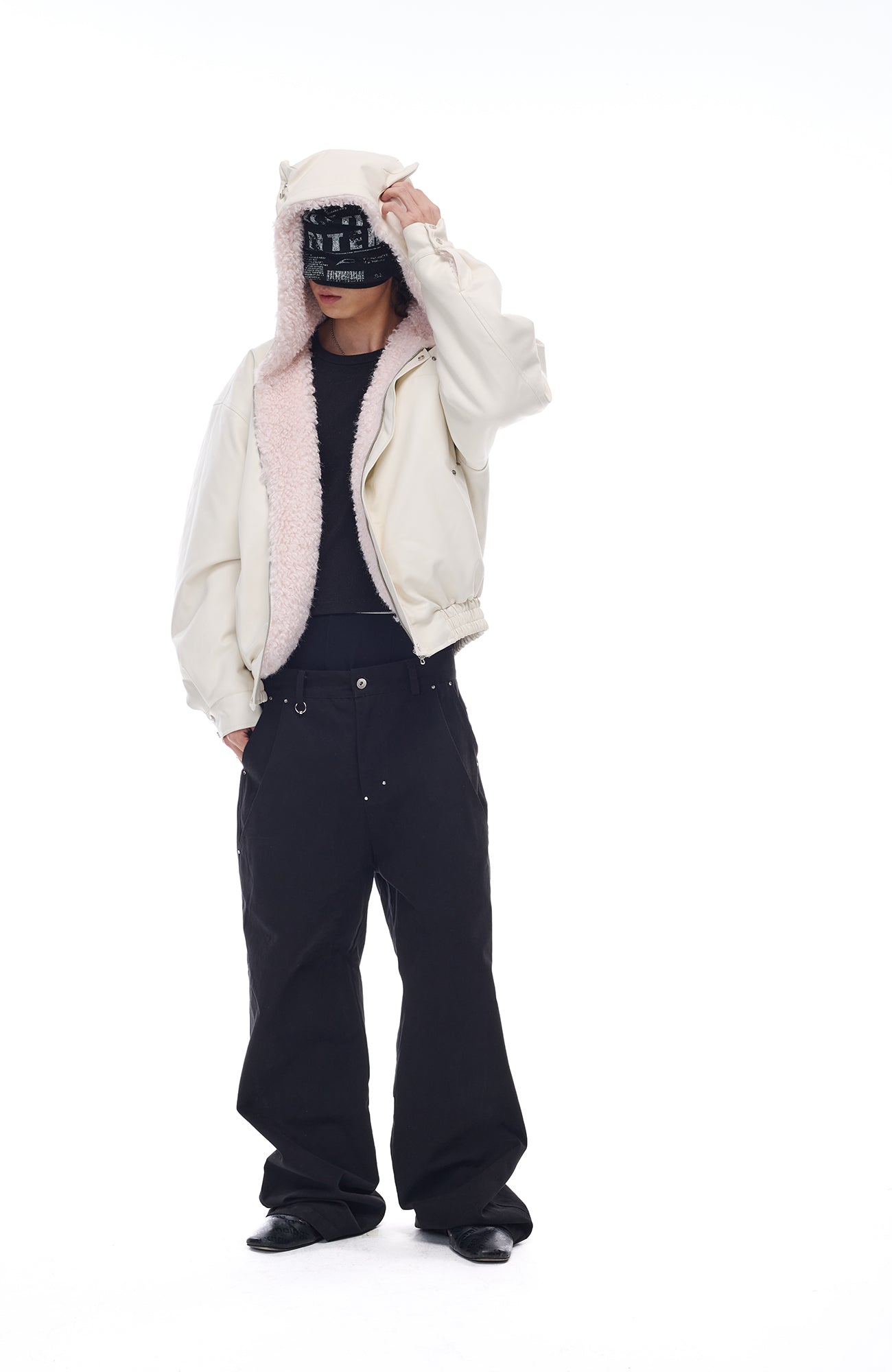 WHISTLEHUNTER Devil Horn Fleece-Lined Hooded Jacket