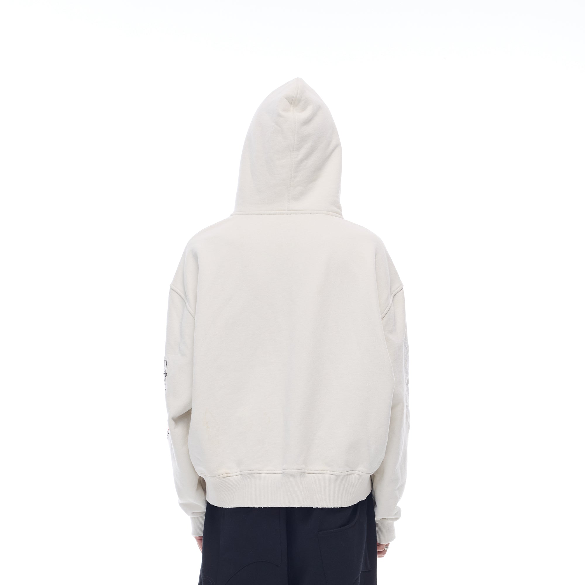 WHISTLEHUNTER Washed Graphic Embroidered Hoodie