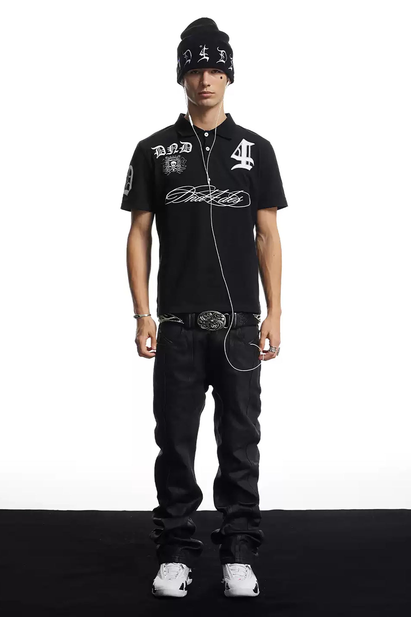 DND4DES Contrast Embroidered Polo Tee