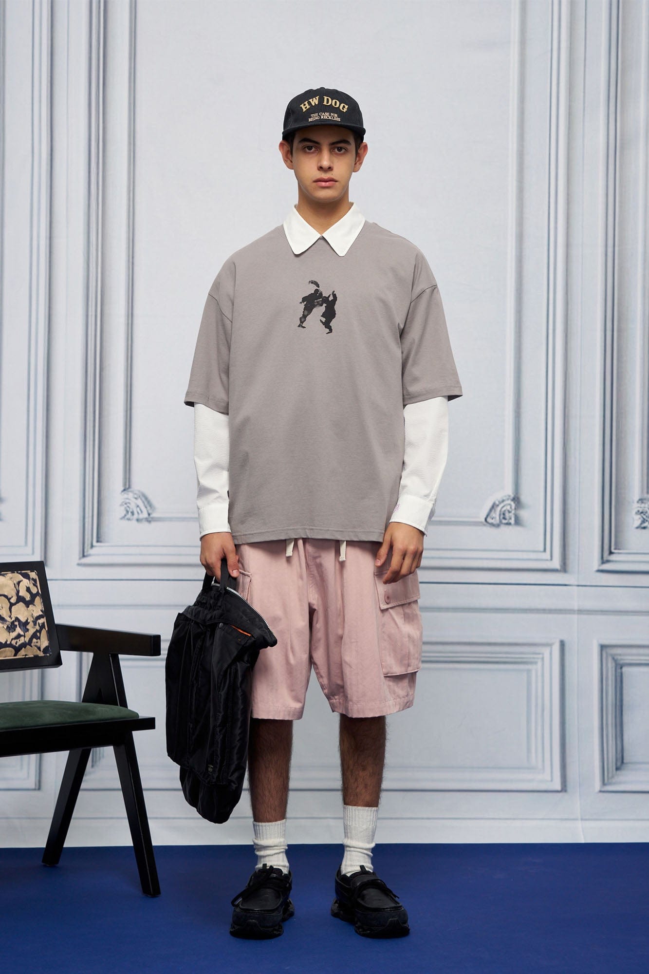 UNLIMITED MOTE Multi-Pocket Drawstring Cargo Shorts, premium urban and streetwear designers apparel on PROJECTISR.com, UNLIMITED MOTE