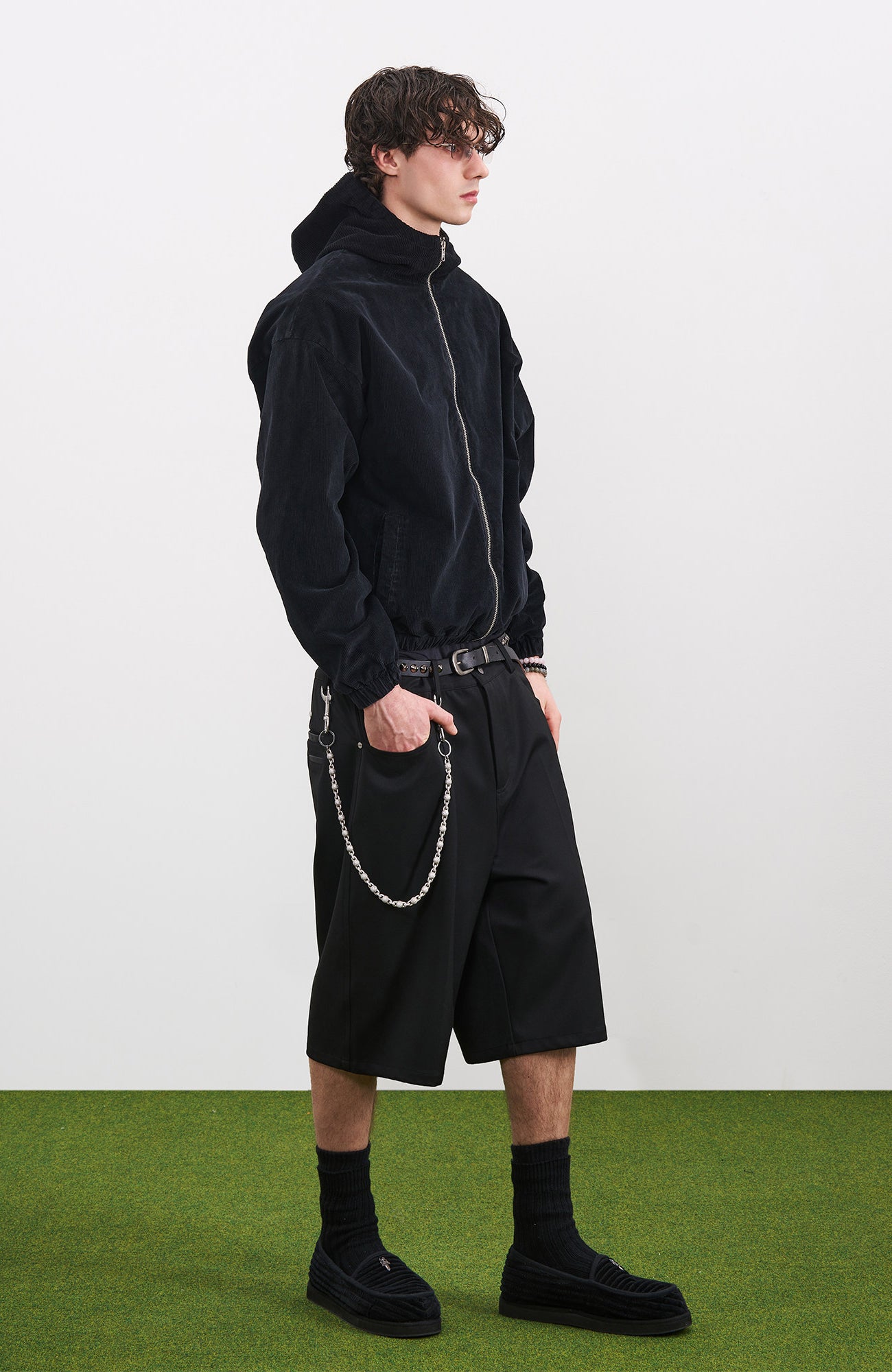 PMW Washed Corduroy Zip-Up Hoodie, premium urban and streetwear designers apparel on PROJECTISR.com, PMW