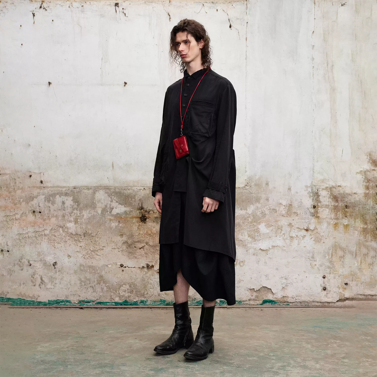 ILNya Nieternite Nifutur Asymmetrical Lapel Shirt-Style Coat