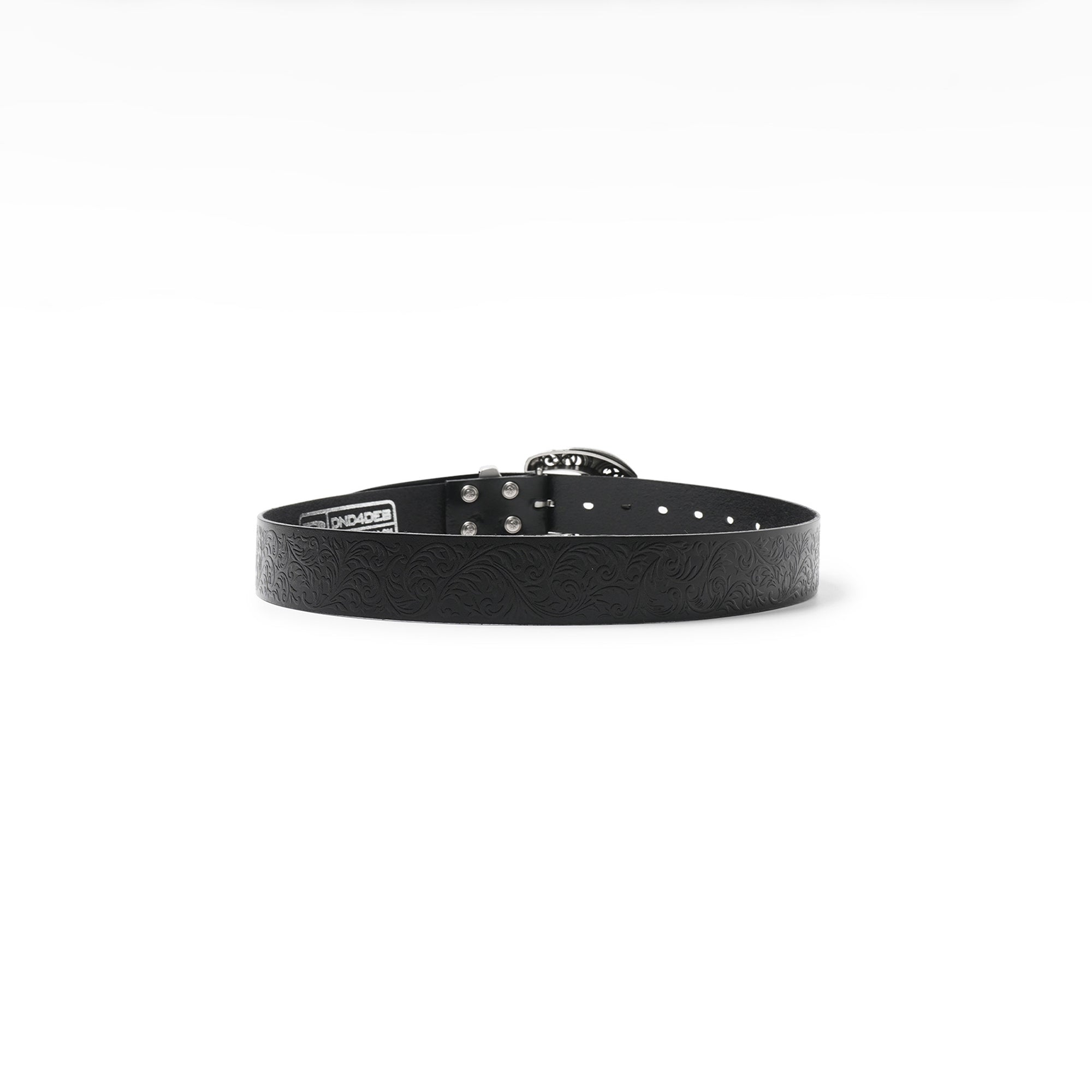 DND4DES Retro Engraved Leather Buckle Belt