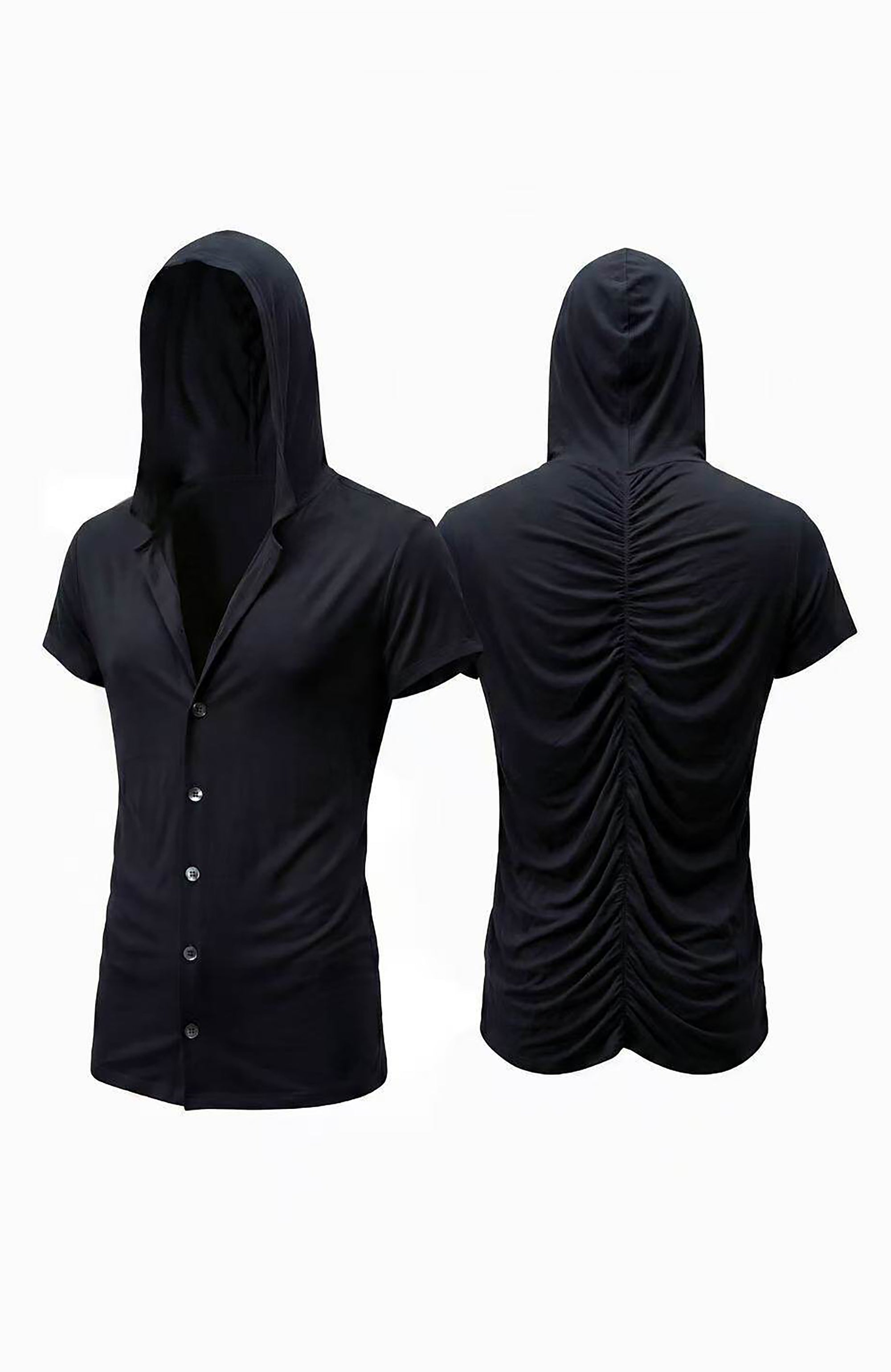 DND4DES Ruched Back Hooded T-Shirt, premium urban and streetwear designers apparel on PROJECTISR.com, DND4DES