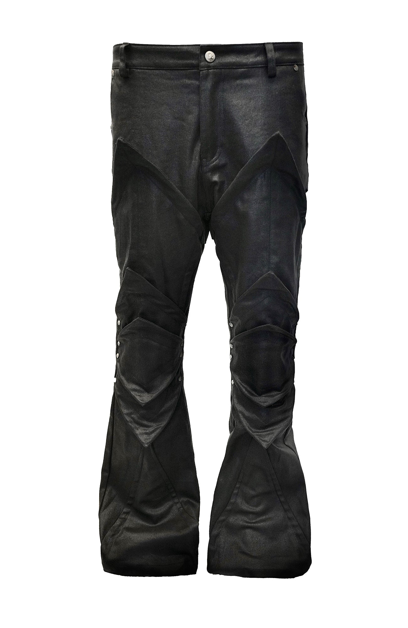 SSIN7 Shapeable Armored Waxed Flared Jeans