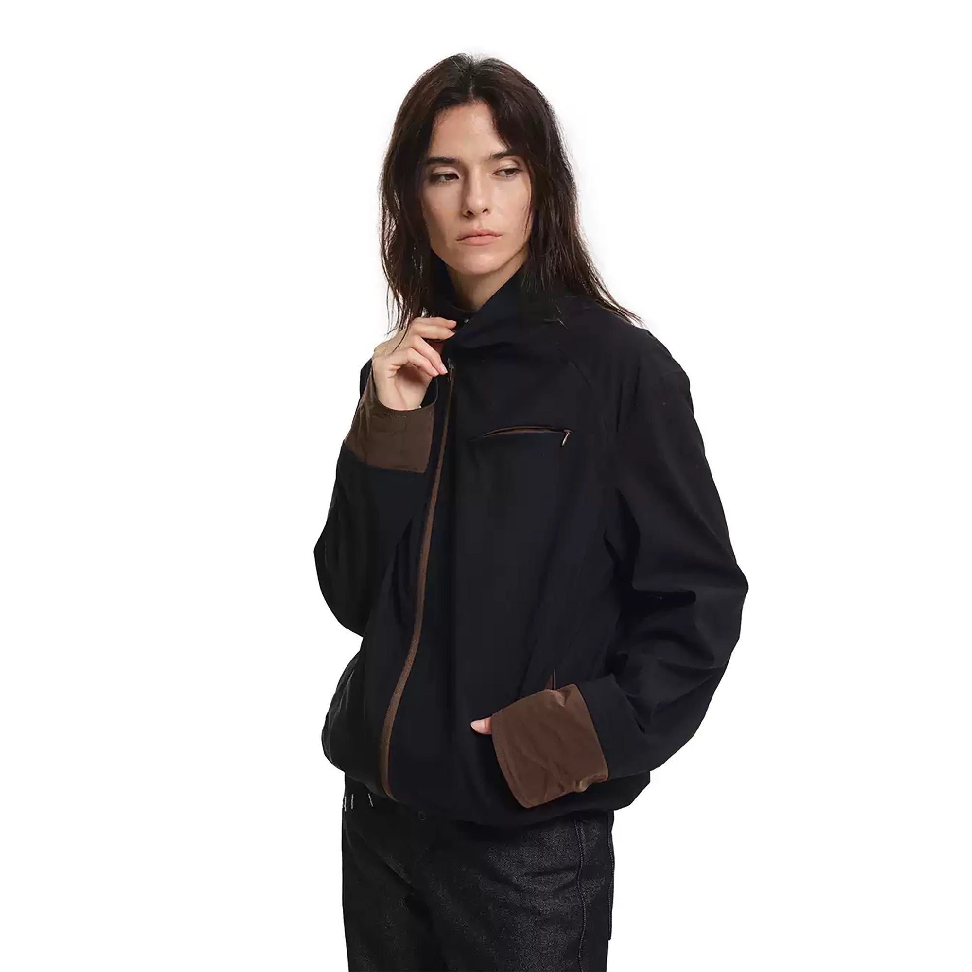 KREATE Asymmetric Zip-Up Utility Jacket