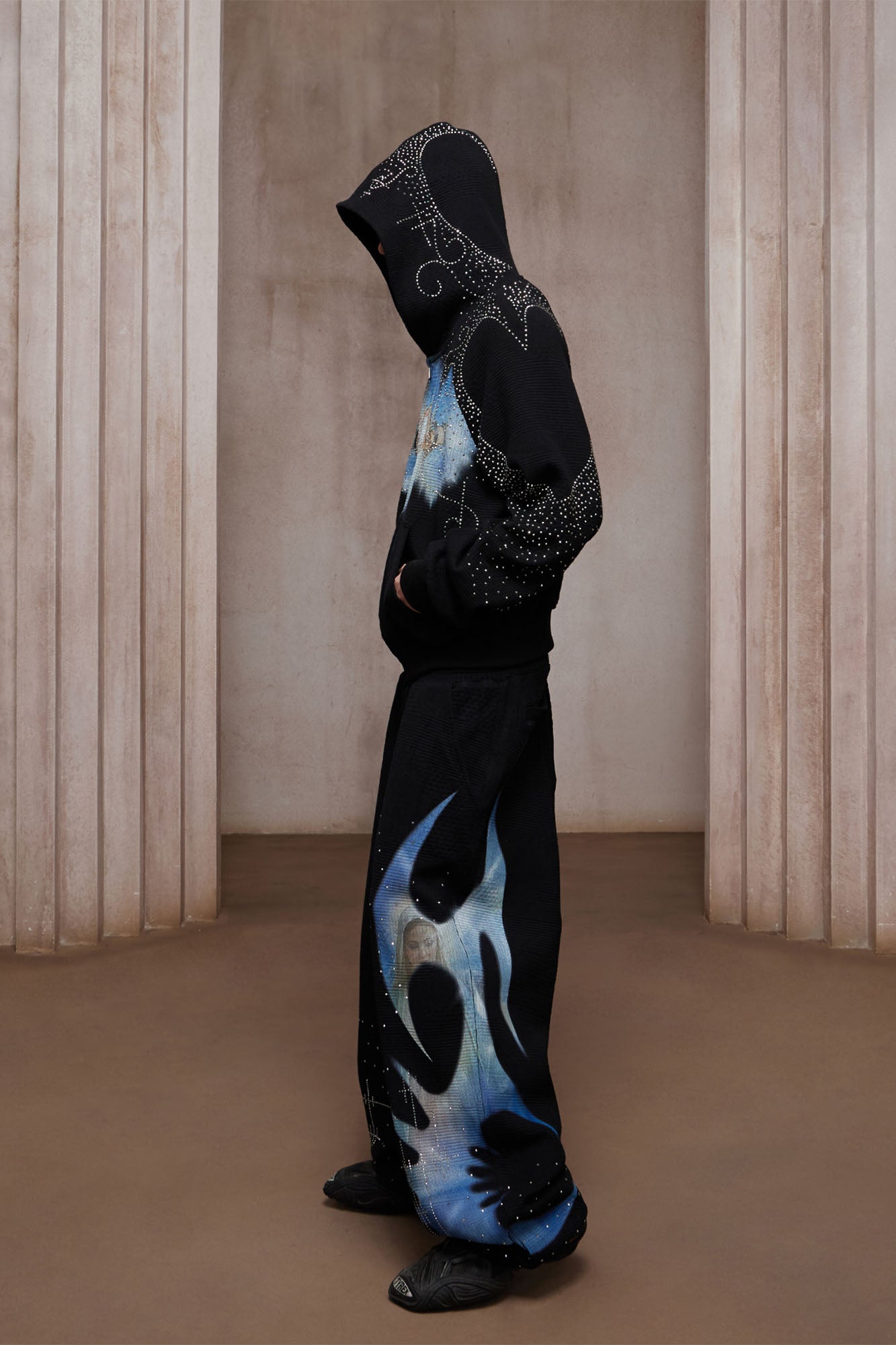 DND4DES Diamond Airbrush Zip-Up Hoodie