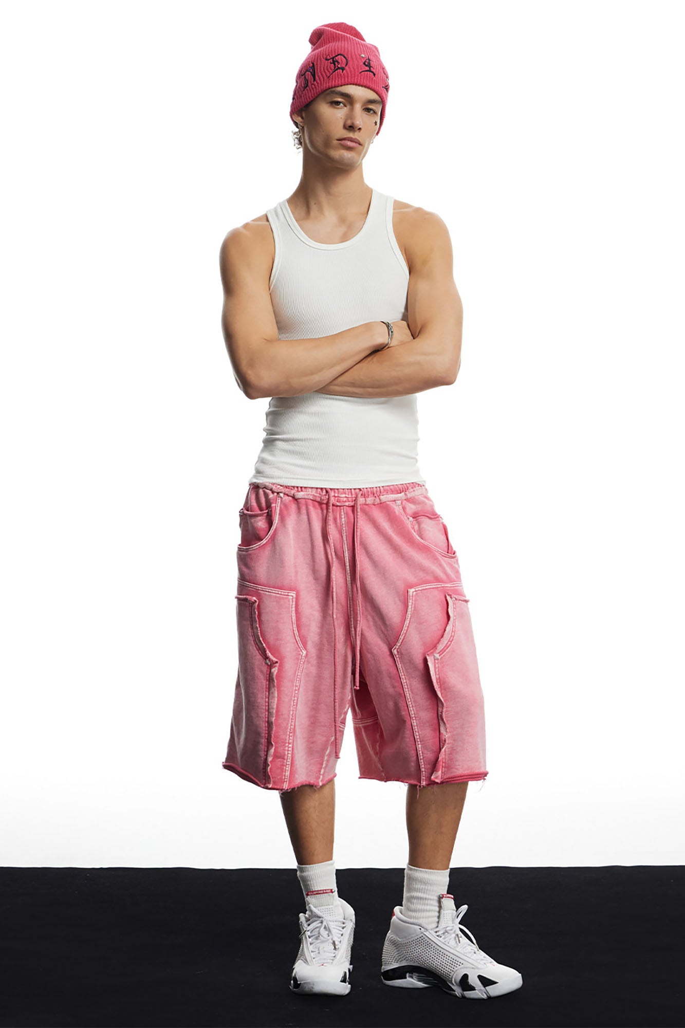 DND4DES Washed Double-Knee Sweat Shorts