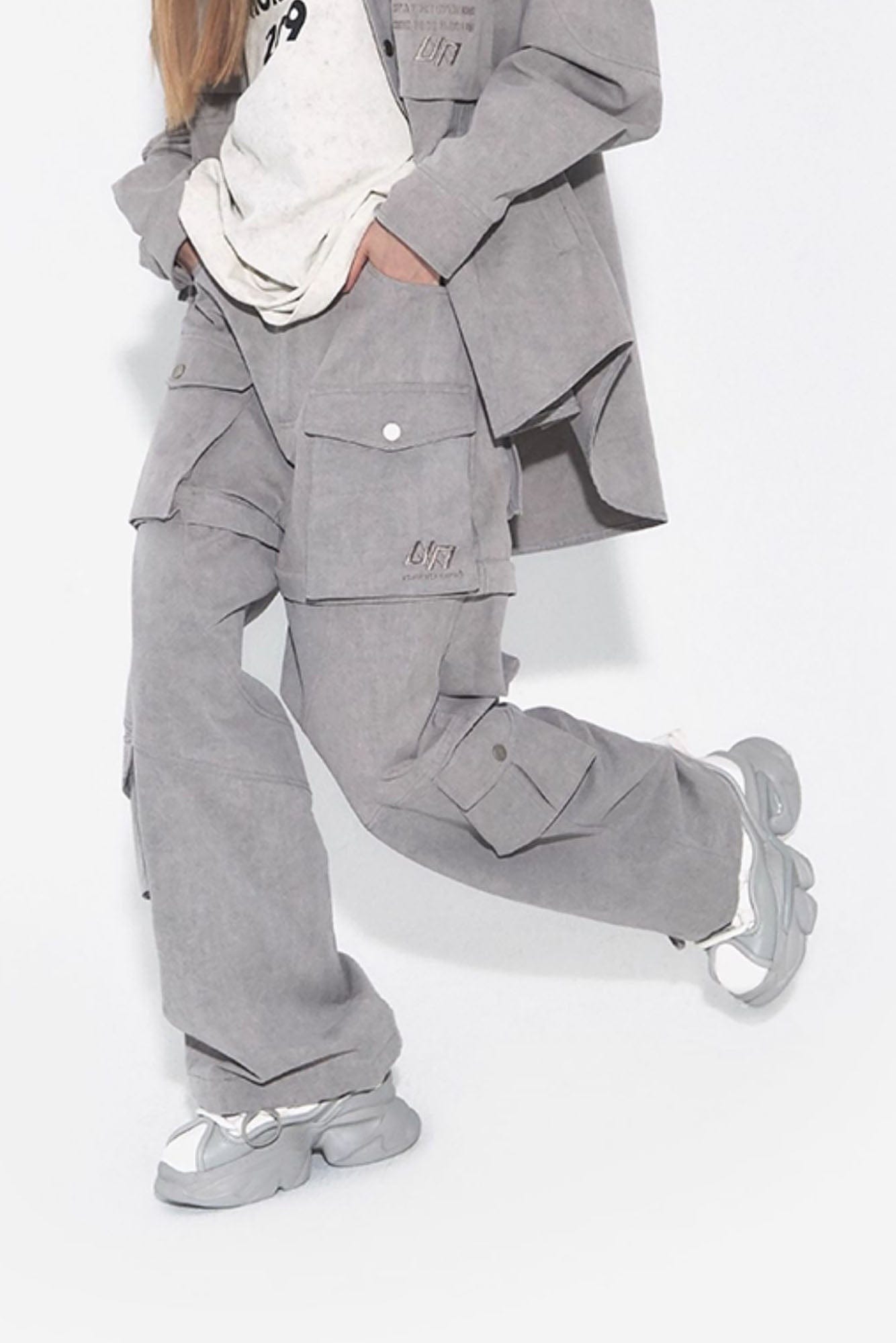 VANN VALRENCE Detachable Washed Multi-Pocket Cargo Pants, premium urban and streetwear designers apparel on PROJECTISR.com, VANN VALRENCE