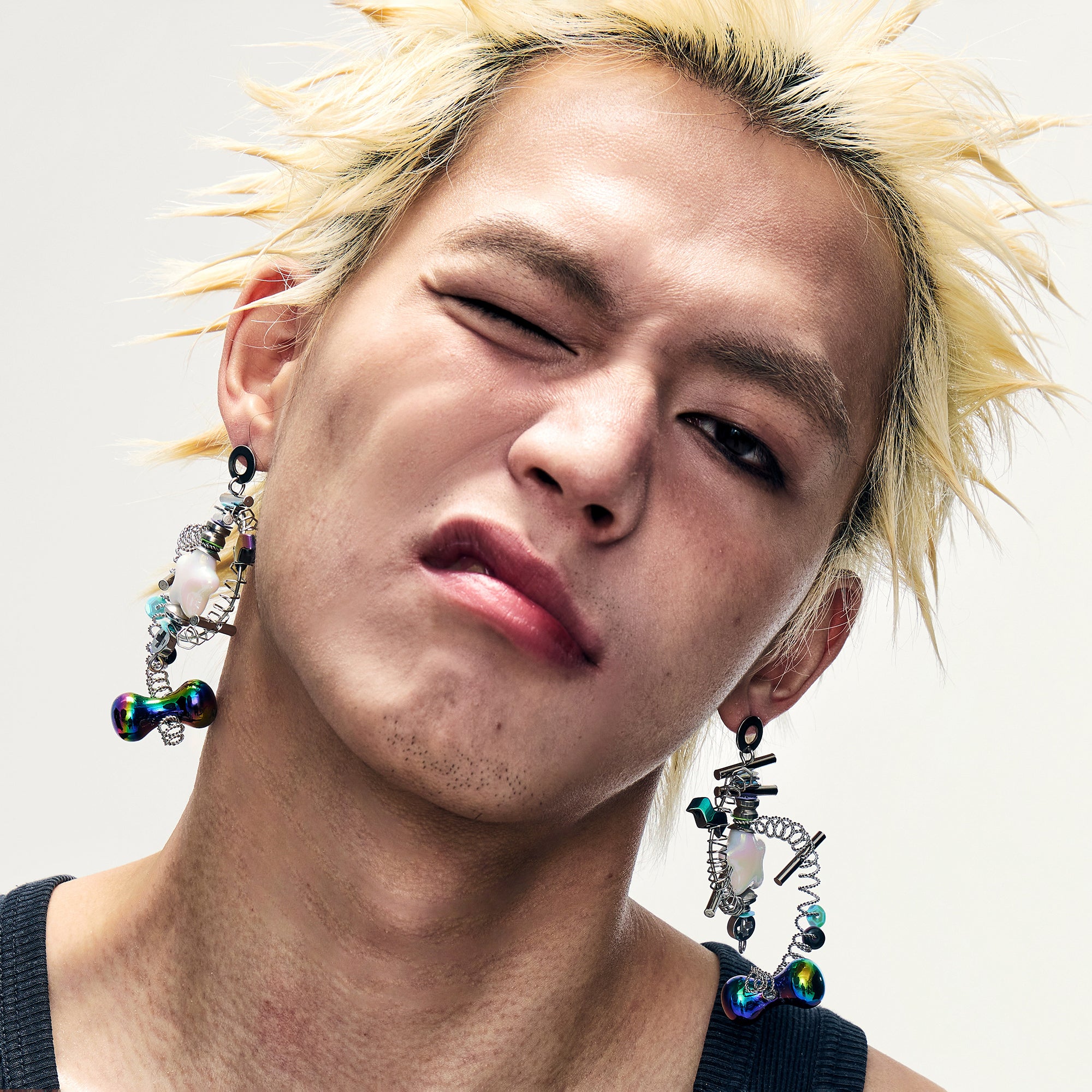 ILLUSORY Industrial Candy Coil Earring, premium urban and streetwear designers apparel on PROJECTISR.com, ILLUSORY