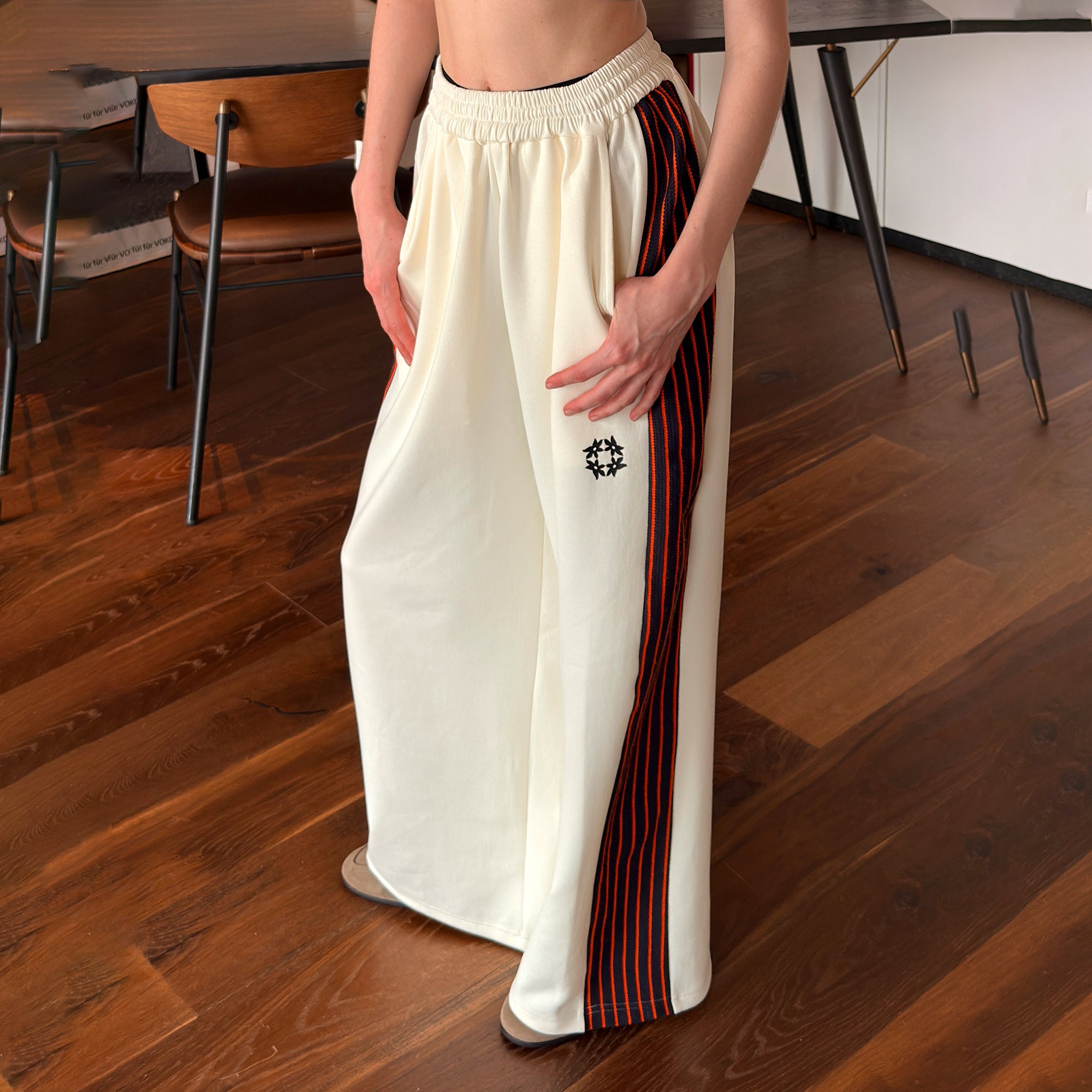 MIICHOUS Contrast Stripes Panel Pants, premium urban and streetwear designers apparel on PROJECTISR.com, MIICHOUS