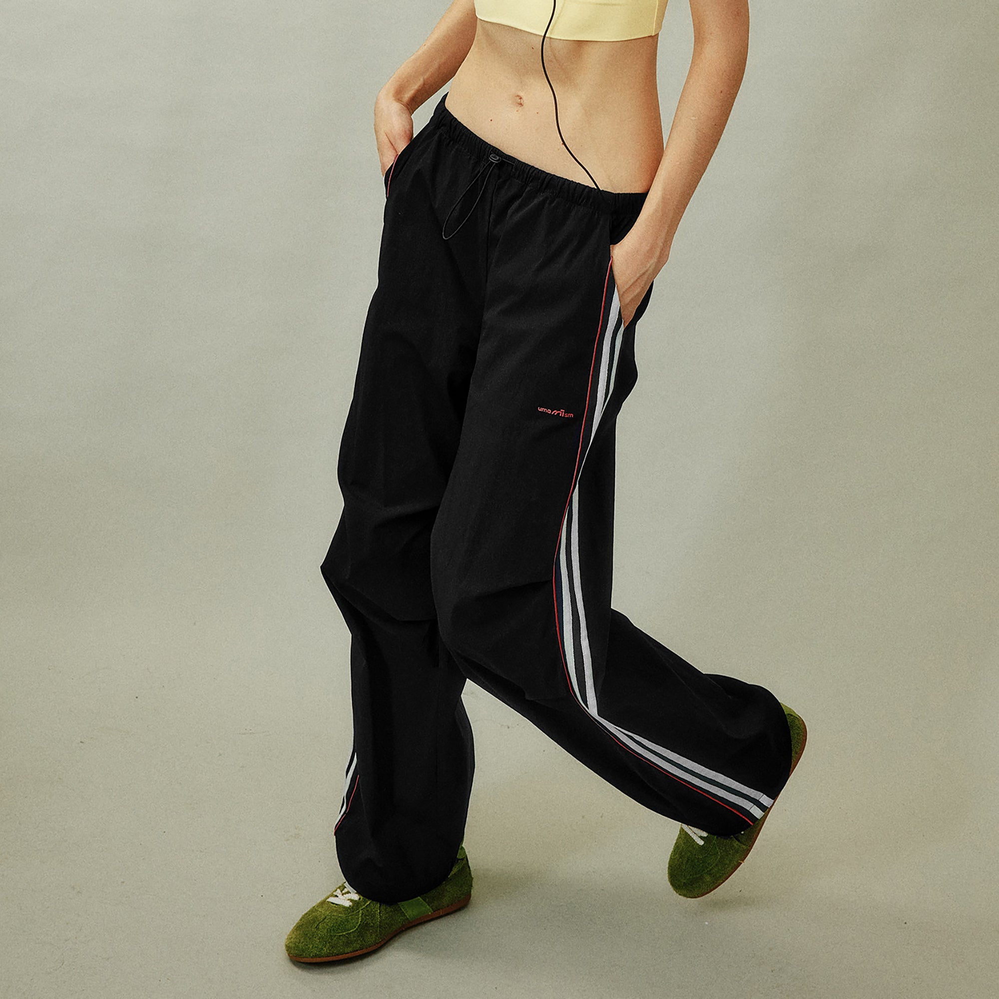 UMAMIISM Striped Quick-Dry Track Pants, premium urban and streetwear designers apparel on PROJECTISR.com, UMAMIISM