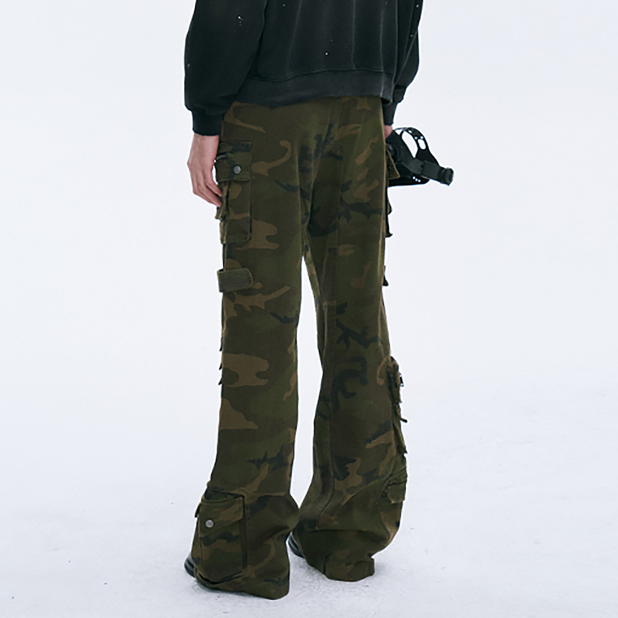 CATSSTAC Multi-Pocket Camo Cargo Pants, premium urban and streetwear designers apparel on PROJECTISR.com, CATSSTAC