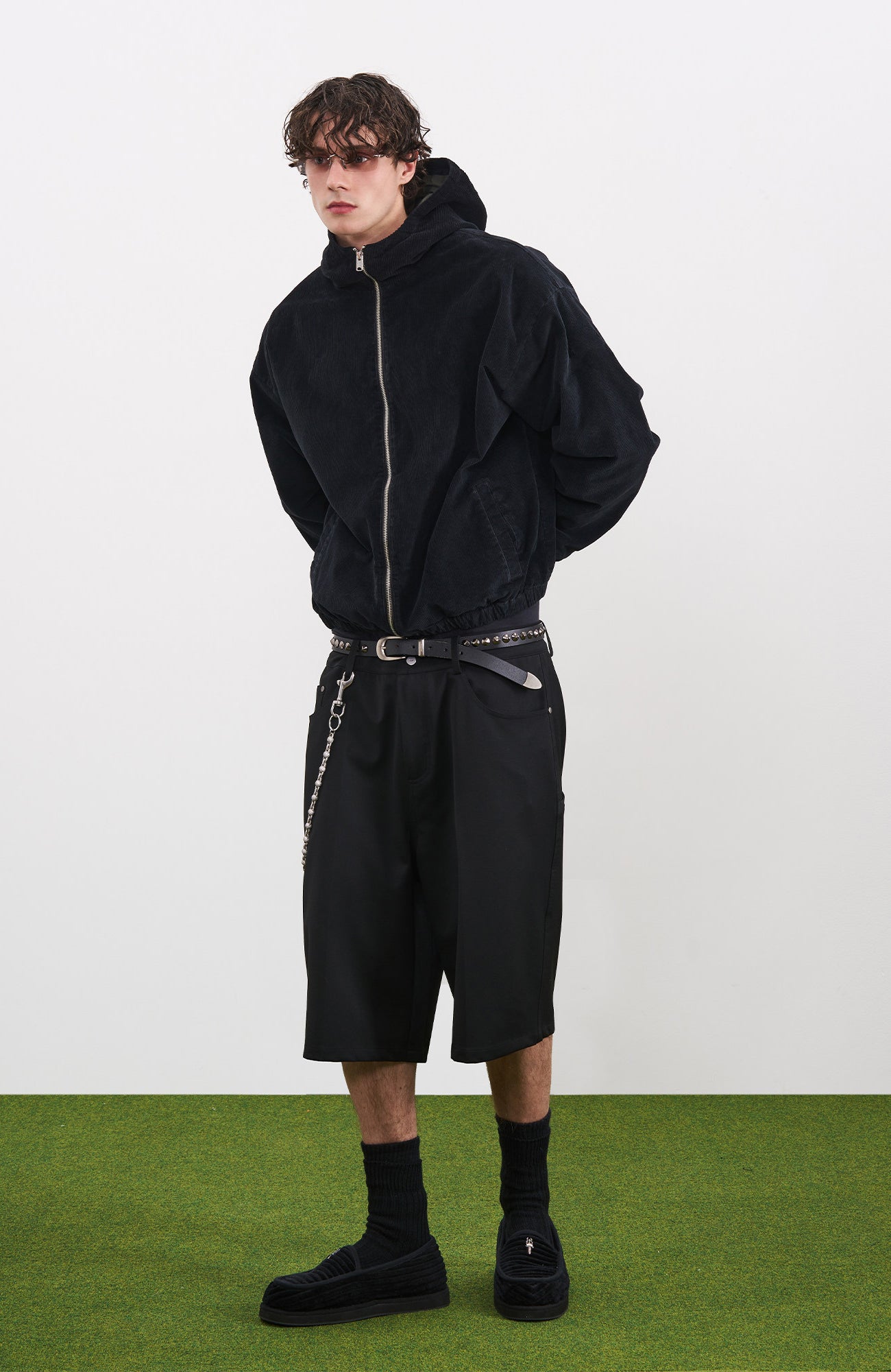PMW Washed Corduroy Zip-Up Hoodie, premium urban and streetwear designers apparel on PROJECTISR.com, PMW