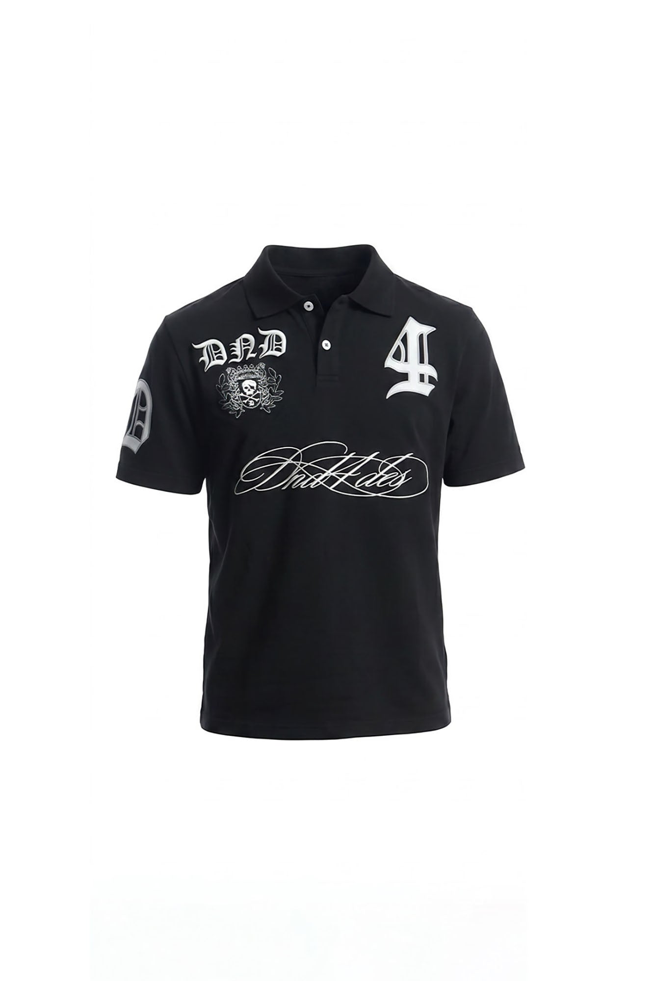 DND4DES Contrast Embroidered Polo Tee
