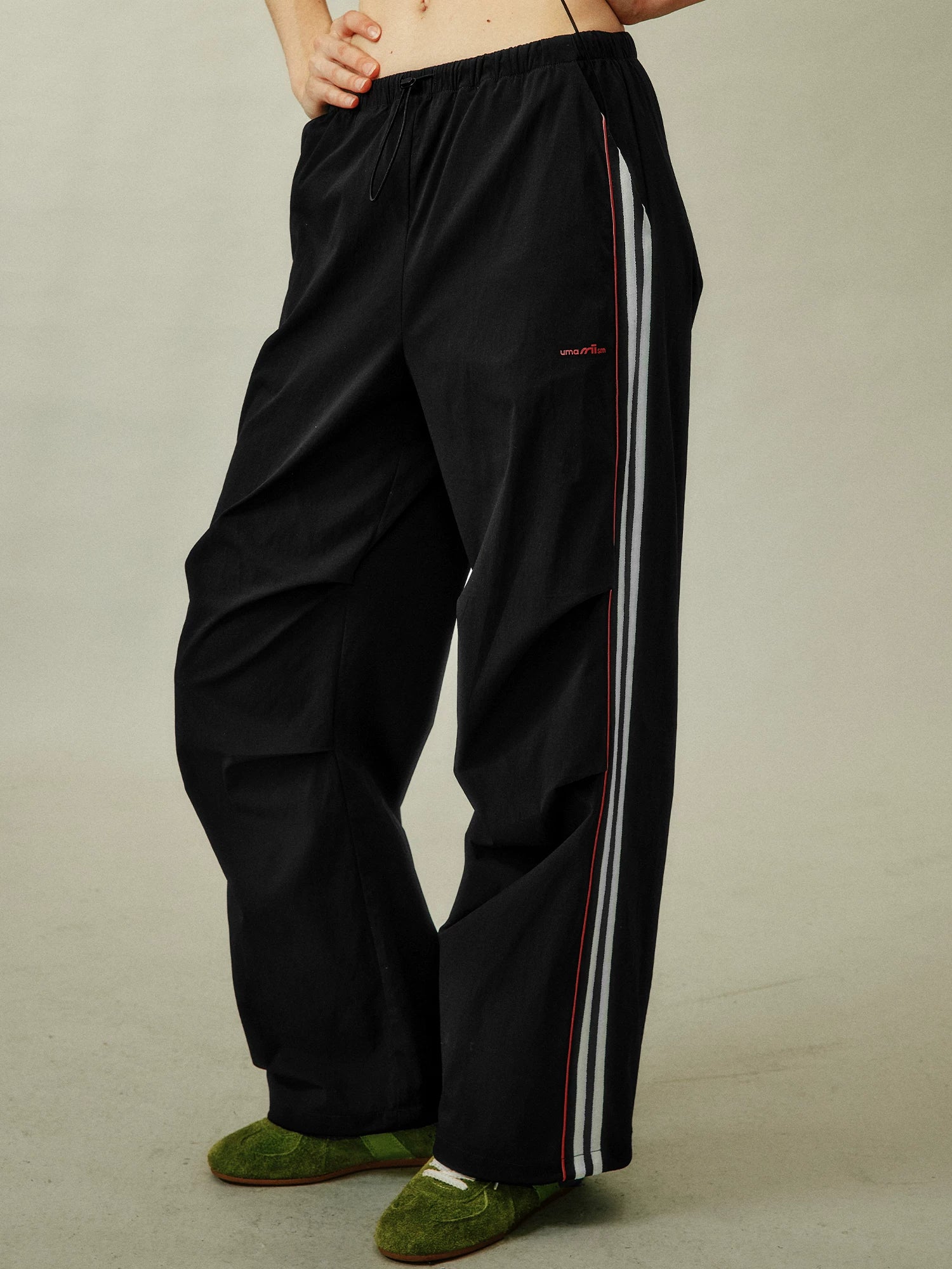 UMAMIISM Striped Quick-Dry Track Pants, premium urban and streetwear designers apparel on PROJECTISR.com, UMAMIISM