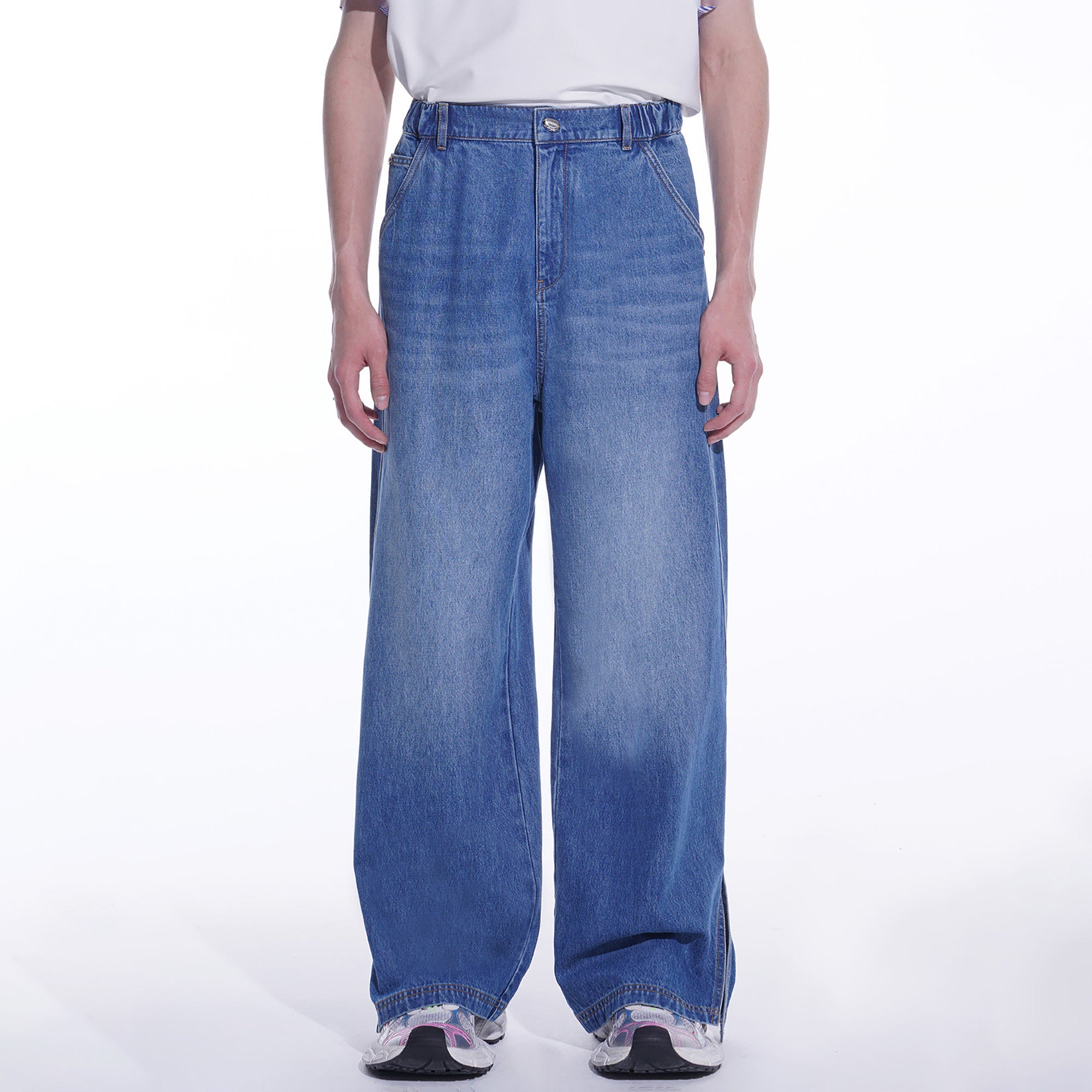 TIWILLTANG Side-Cut Oversized Jeans