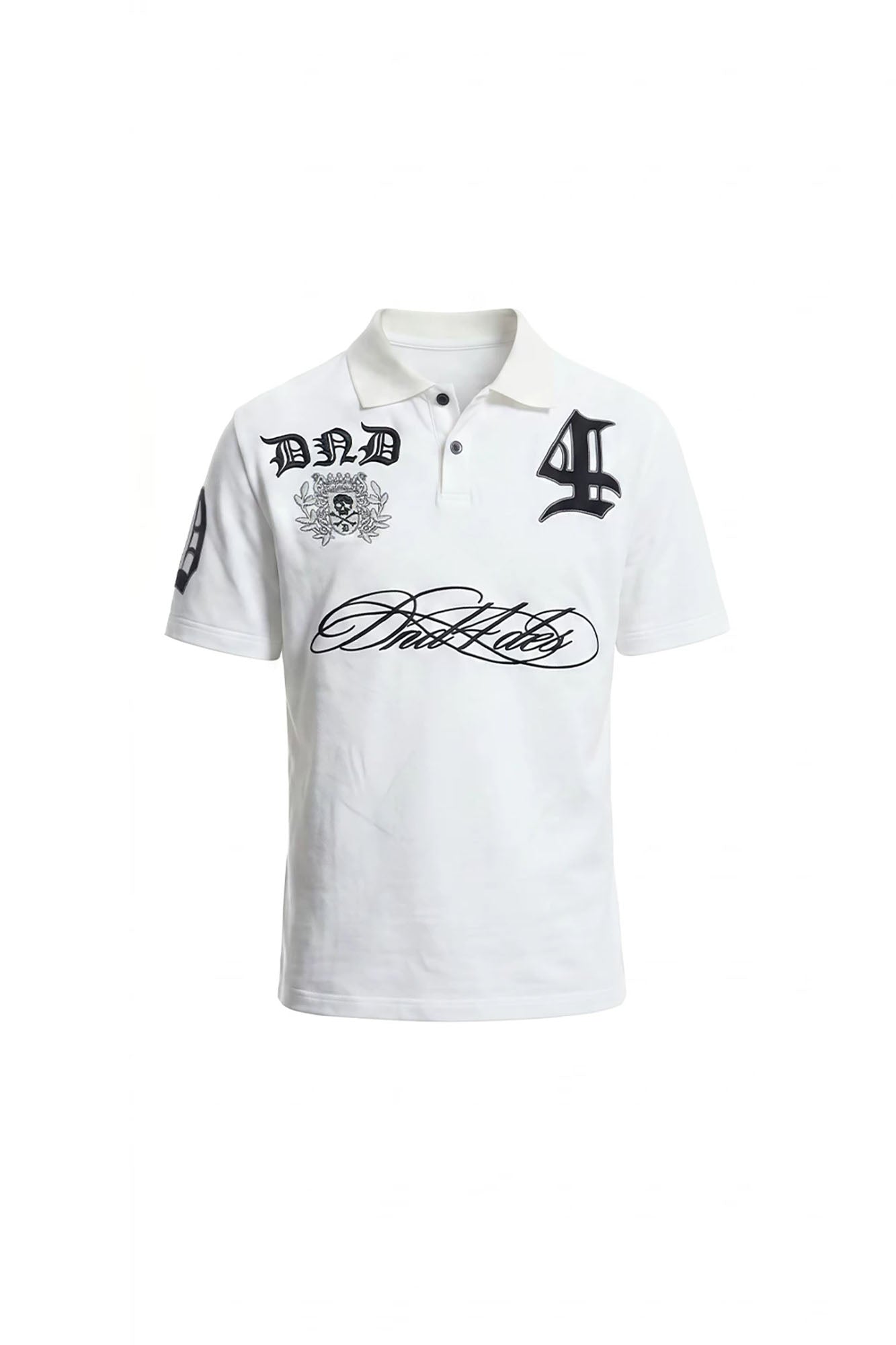 DND4DES Contrast Embroidered Polo Tee