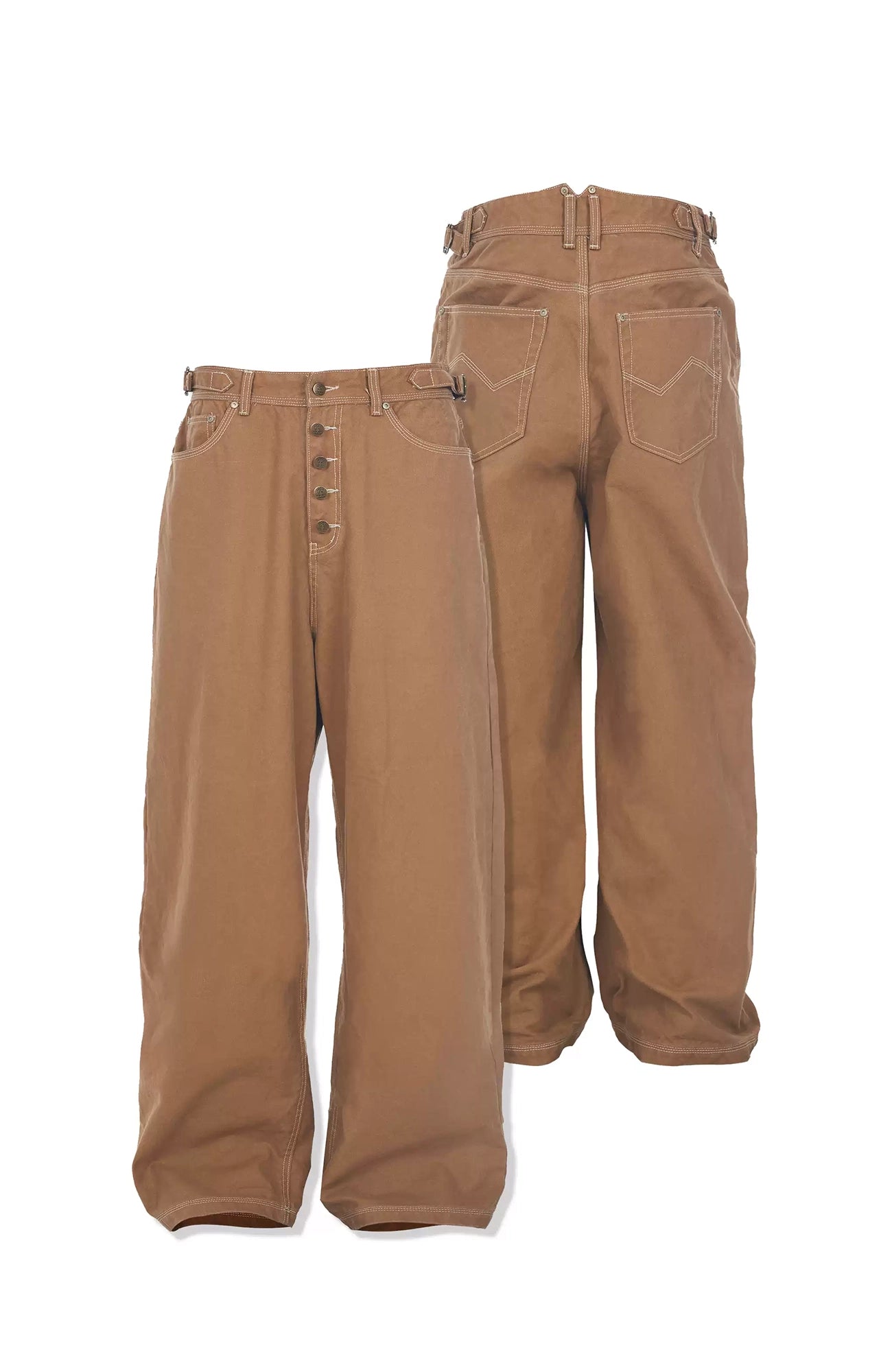 STEEPC Washed Canvas Utility Baggy Pants