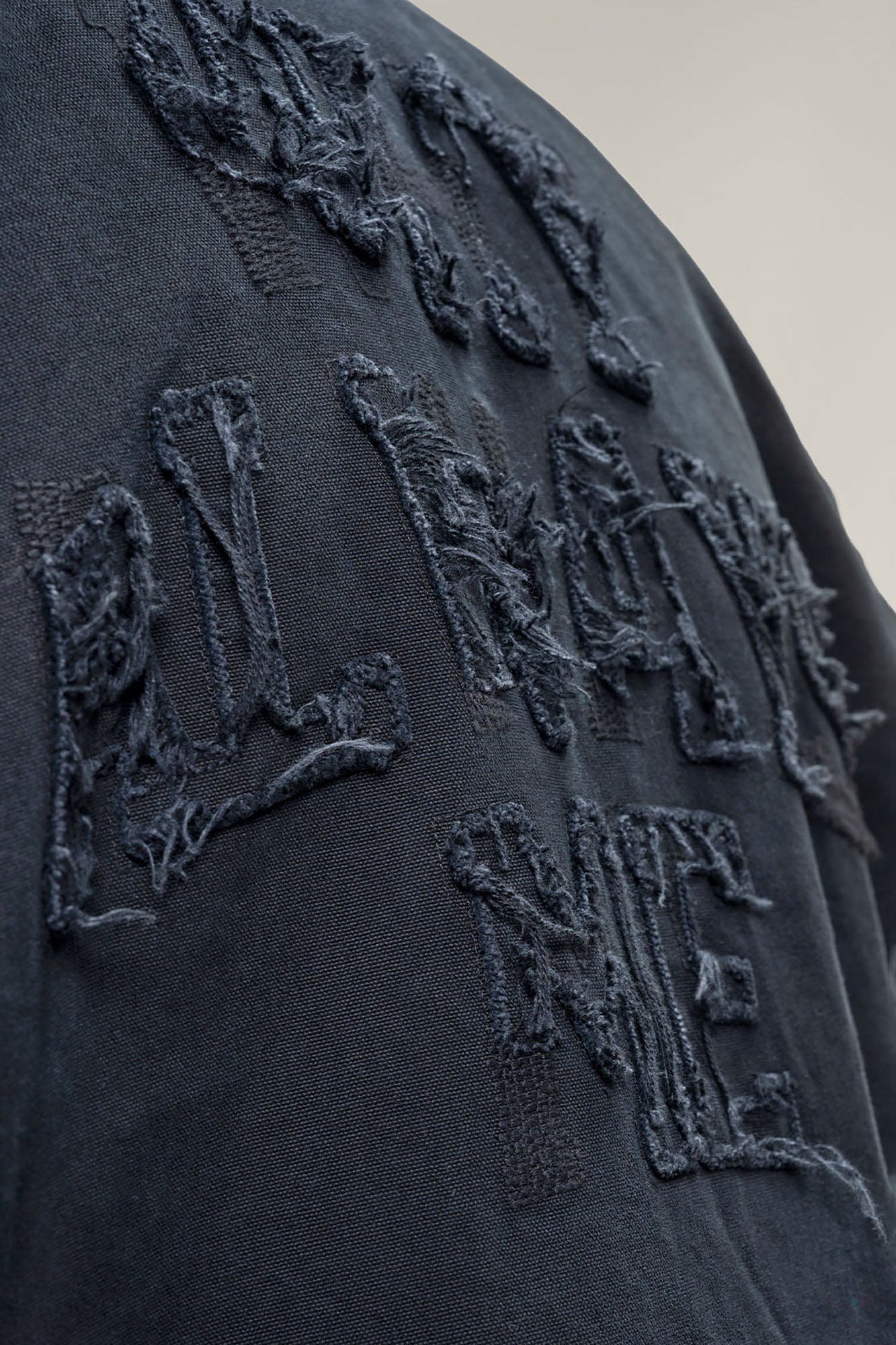 MAKEMORE Distressed Frayed Patch Utility Jacket, premium urban and streetwear designers apparel on PROJECTISR.com, MAKEMORE