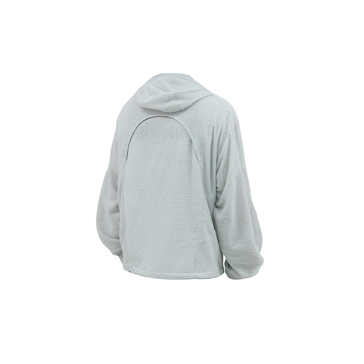 RELABEL Deconstructed Spliced Fleece-Lined Hooded Jacket, premium urban and streetwear designers apparel on PROJECTISR.com, RELABEL