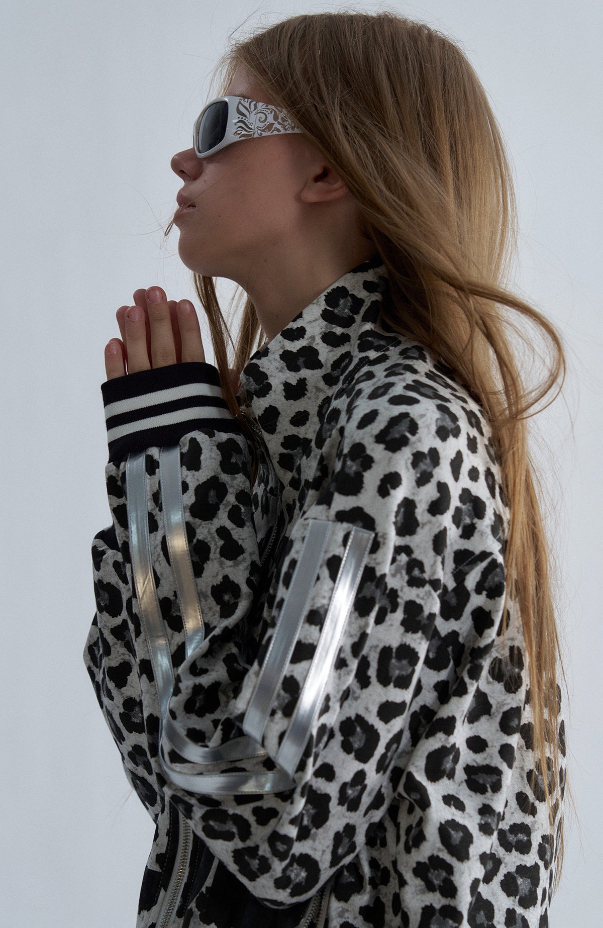 PAIKI Leopard Striped Athletic Jacket