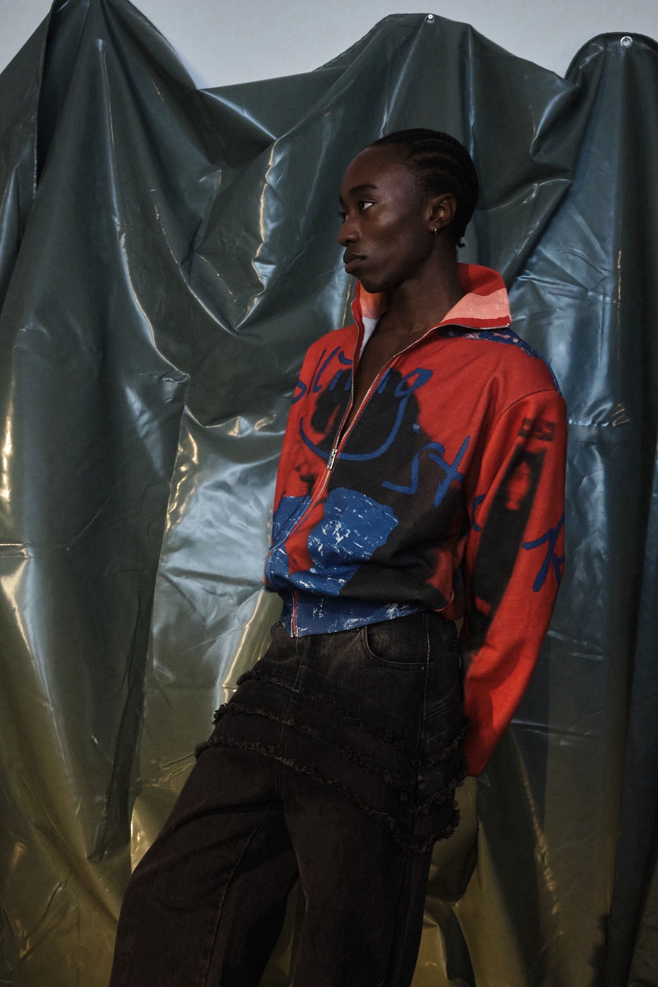 RECOVER ZONE Graffiti High-Neck Jacket