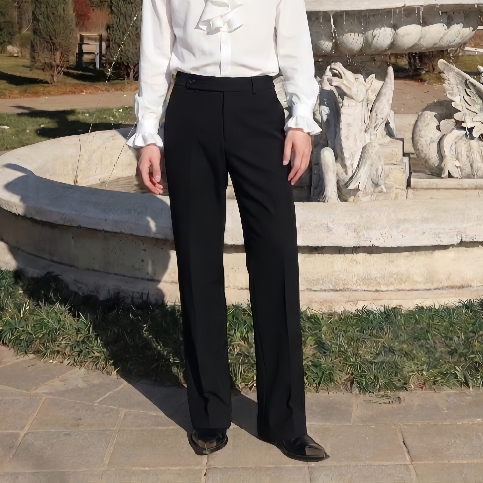 SHANG JIE Slim Straight Suit Pants
