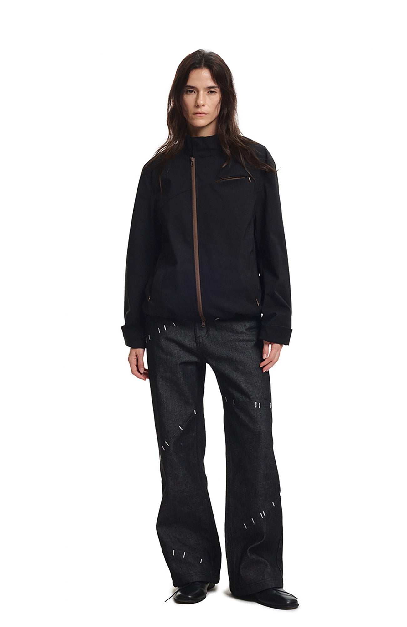 KREATE Asymmetric Zip-Up Utility Jacket