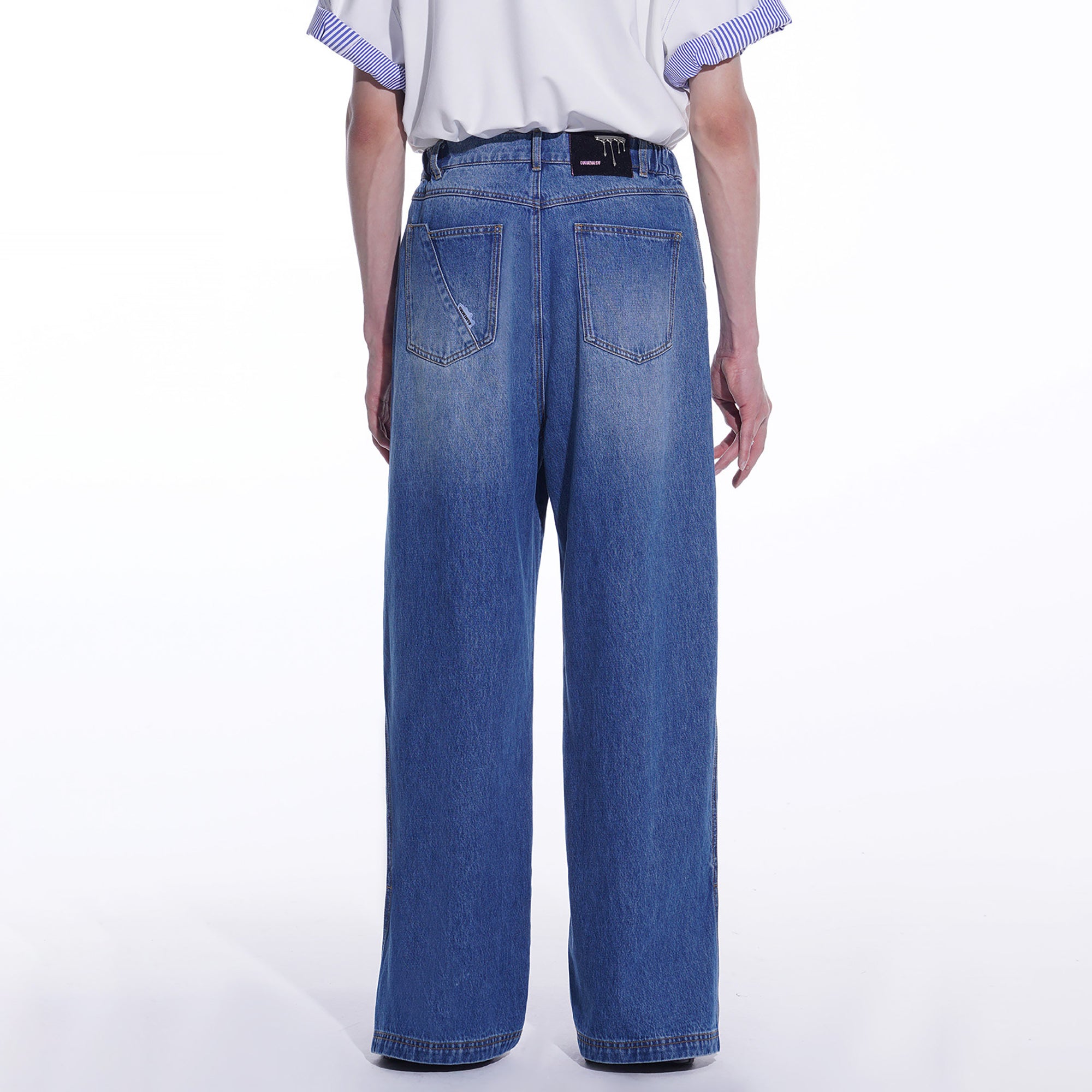TIWILLTANG Side-Cut Oversized Jeans