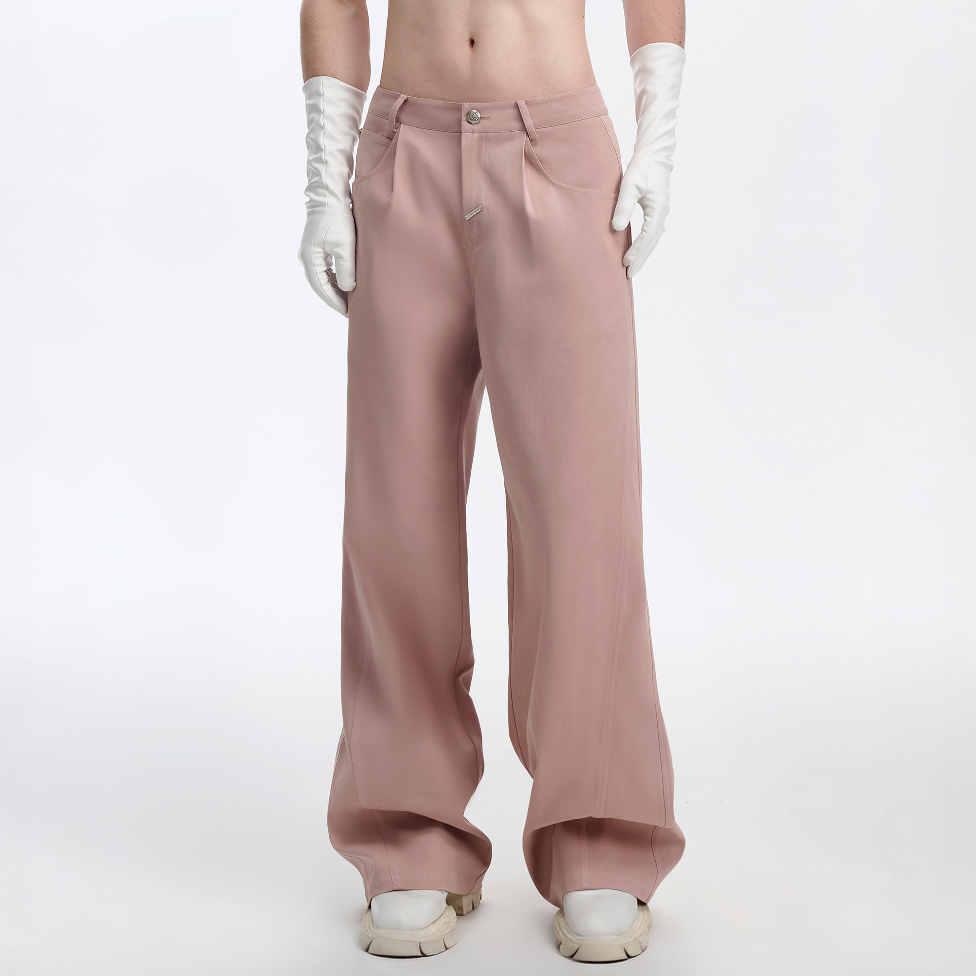 TIWILLTANG Retro Stitched Paneled Oversized Pants